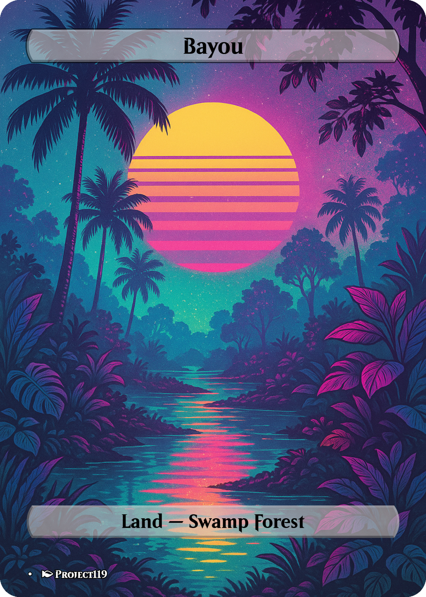 Vaporwave Inspired 10 Dual Lands Bundle - Magic the Gathering Proxy Cards
