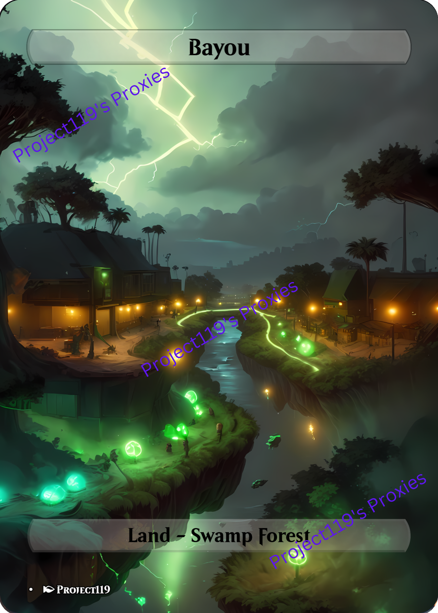 Bayou - Magic the Gathering Proxy Dual Land