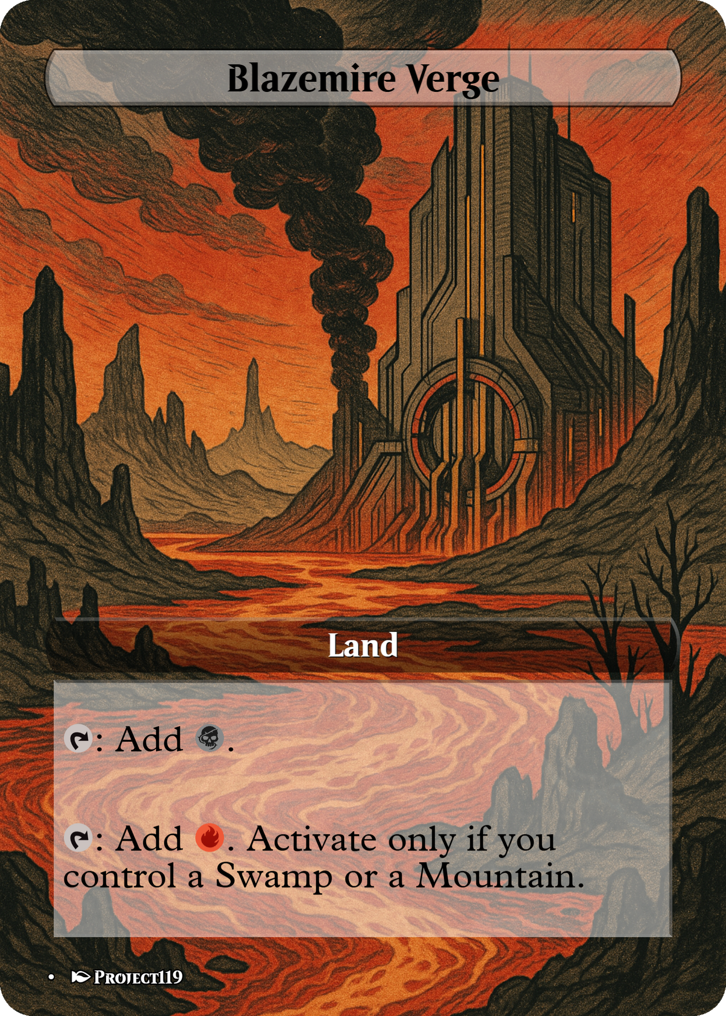 Sci Fi Japanese Wood Block Inspired 62 Card Mega Land Bundle - Magic the Gathering Proxy Cards