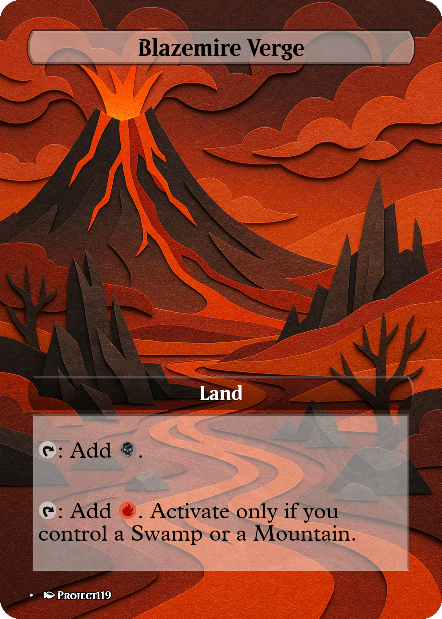 Papercraft Inspired 18 Land Grixis Commander Starter Bundle - Magic the Gathering Proxy Cards