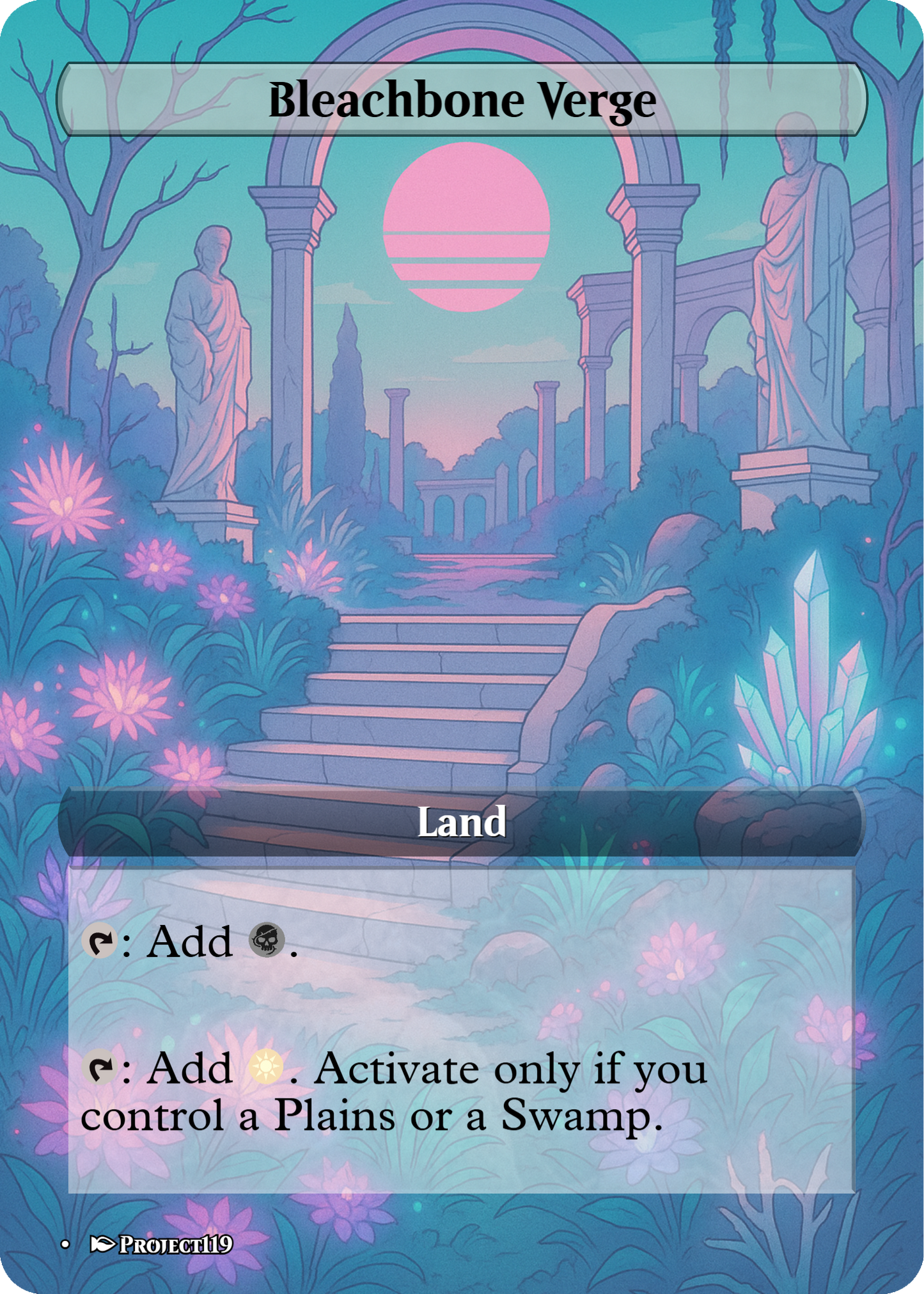 Vaporwave Inspired 18 Land Mardu Commander Starter Bundle - Magic the Gathering Proxy Cards