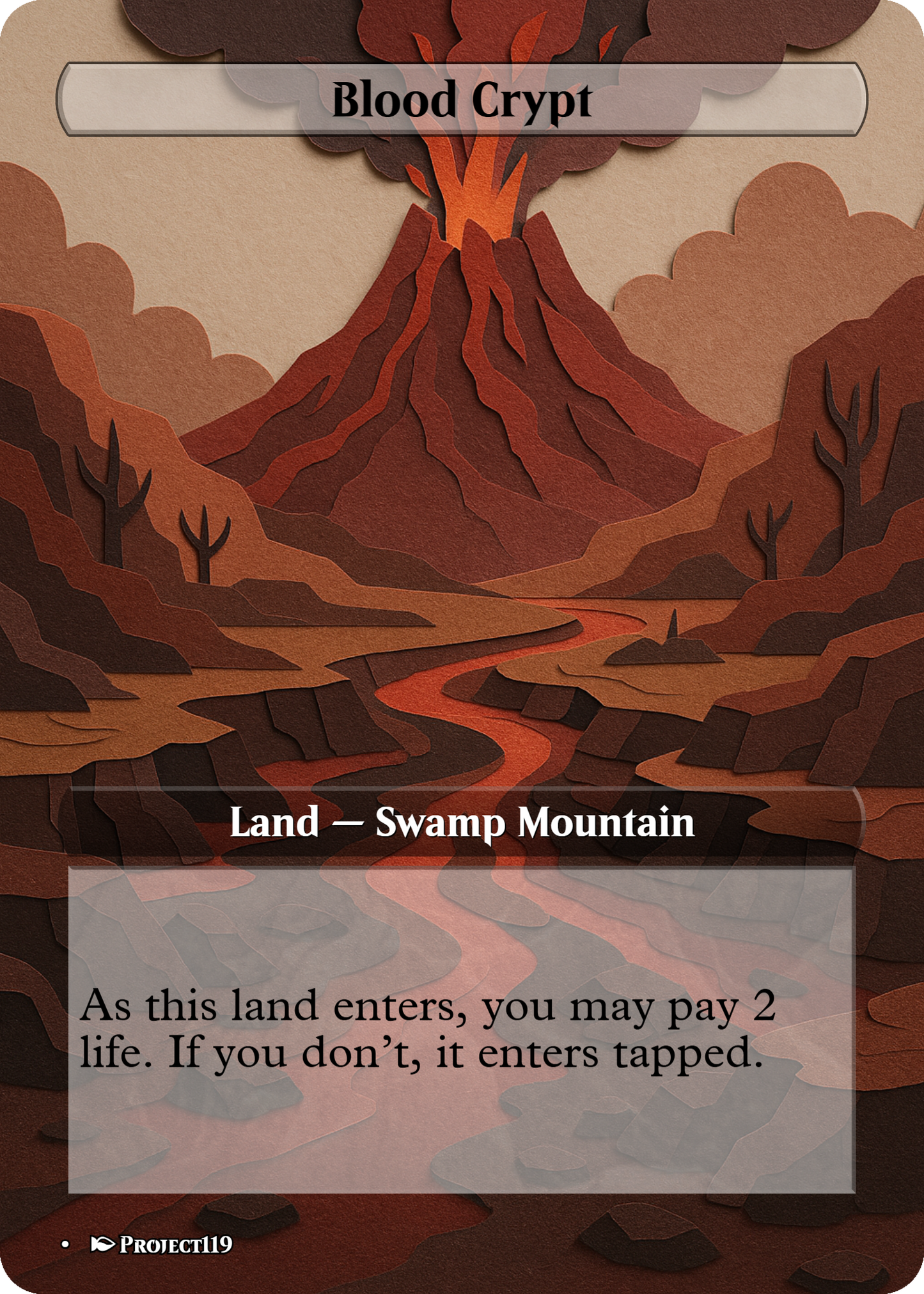 Papercraft Inspired 18 Land Grixis Commander Starter Bundle - Magic the Gathering Proxy Cards