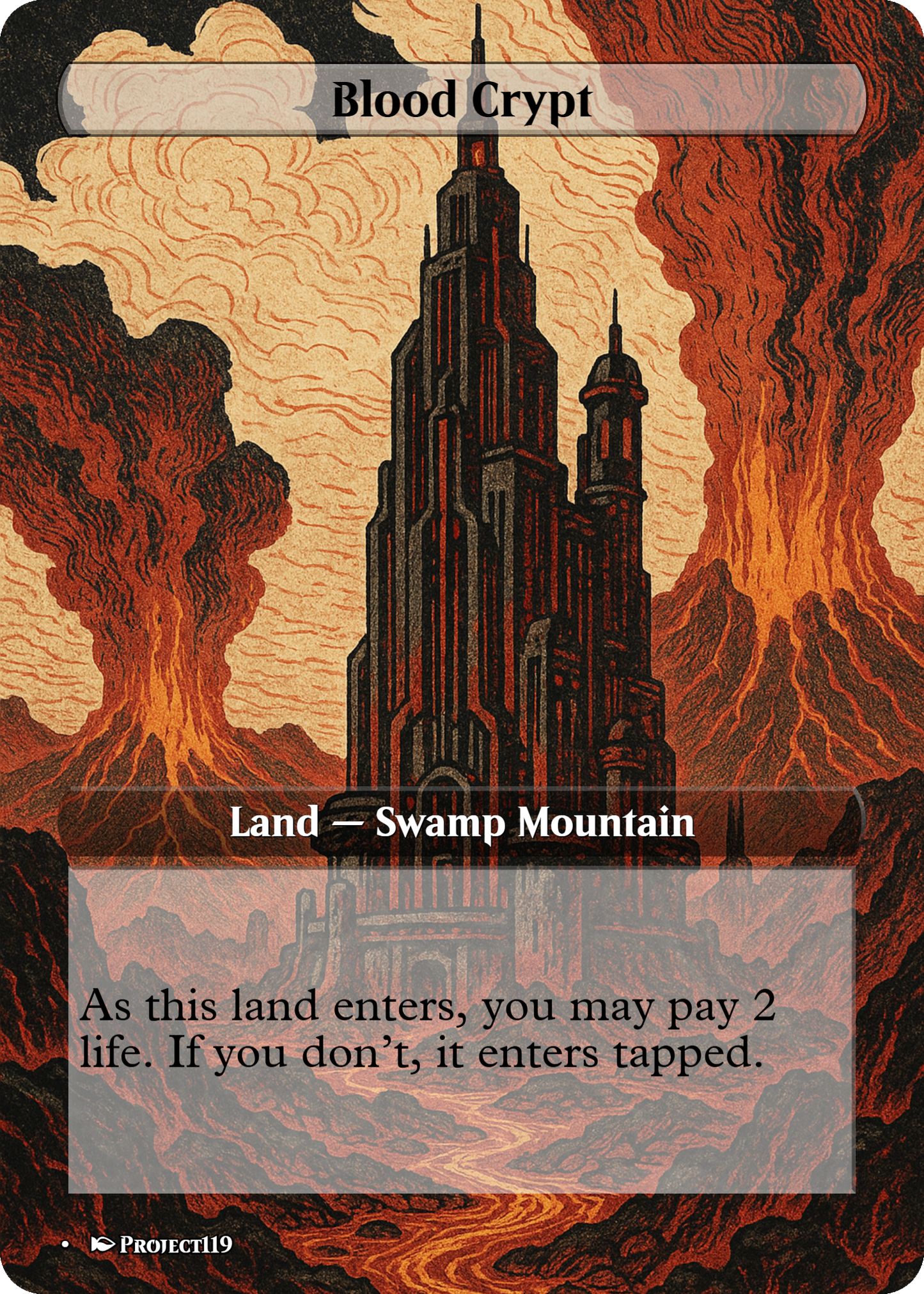 Sci Fi Japanese Wood Block Inspired 62 Card Mega Land Bundle - Magic the Gathering Proxy Cards