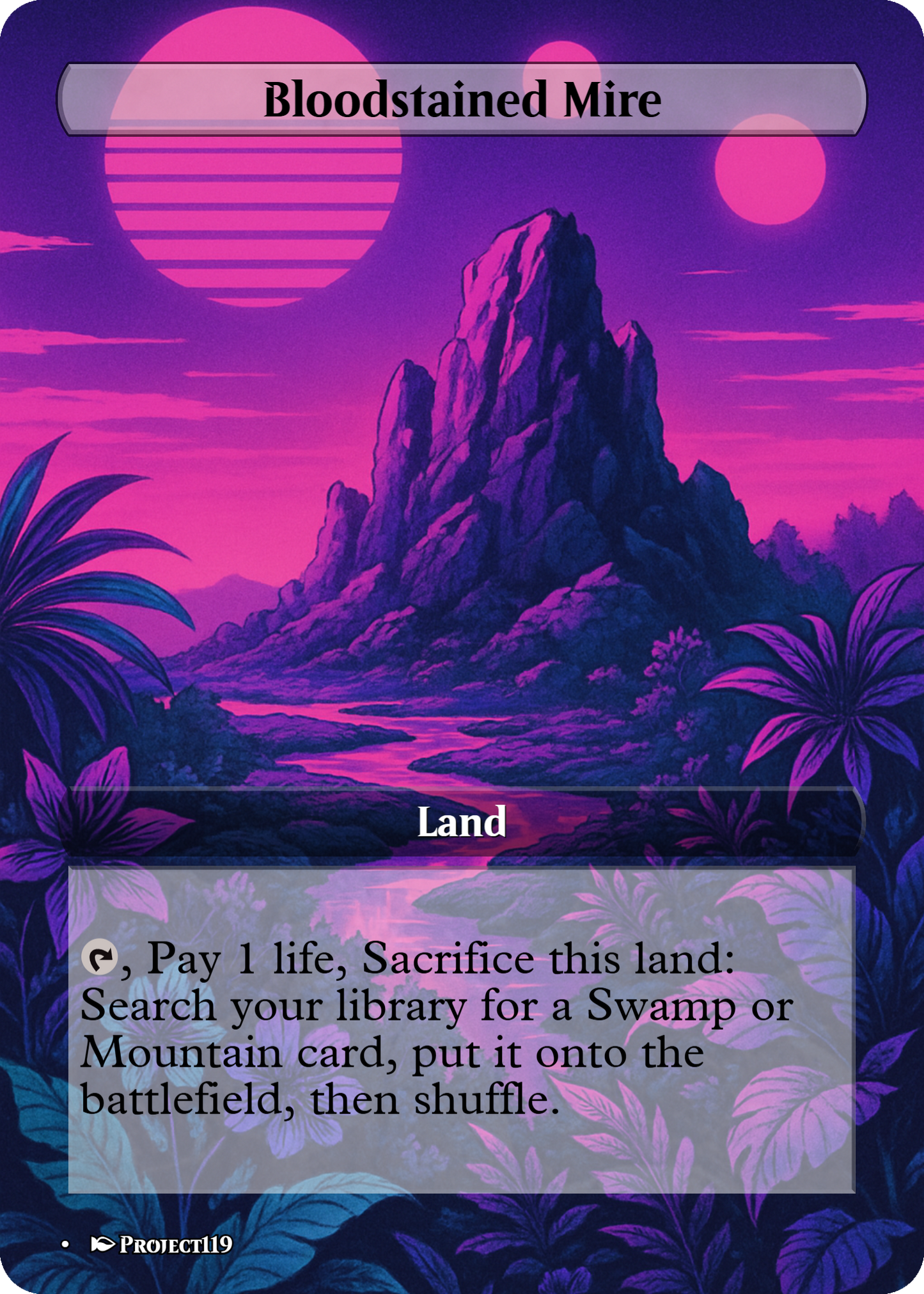 Vaporwave Inspired 10 Fetch Land Bundle - Magic the Gathering Proxy Cards