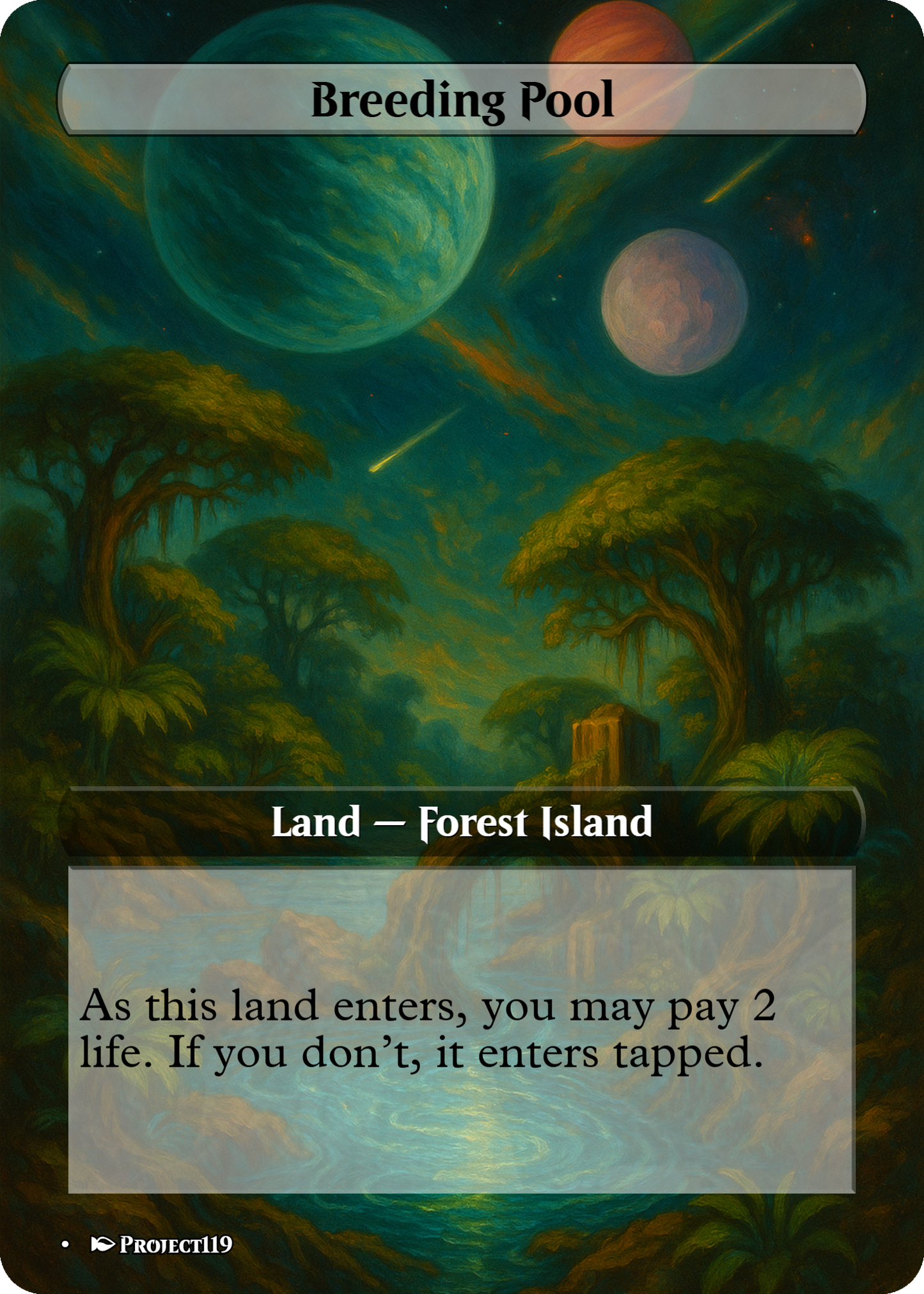 1930's Pulp Magazine Cover Inspired 10 Shock Land Bundle - Magic the Gathering Proxy Cards
