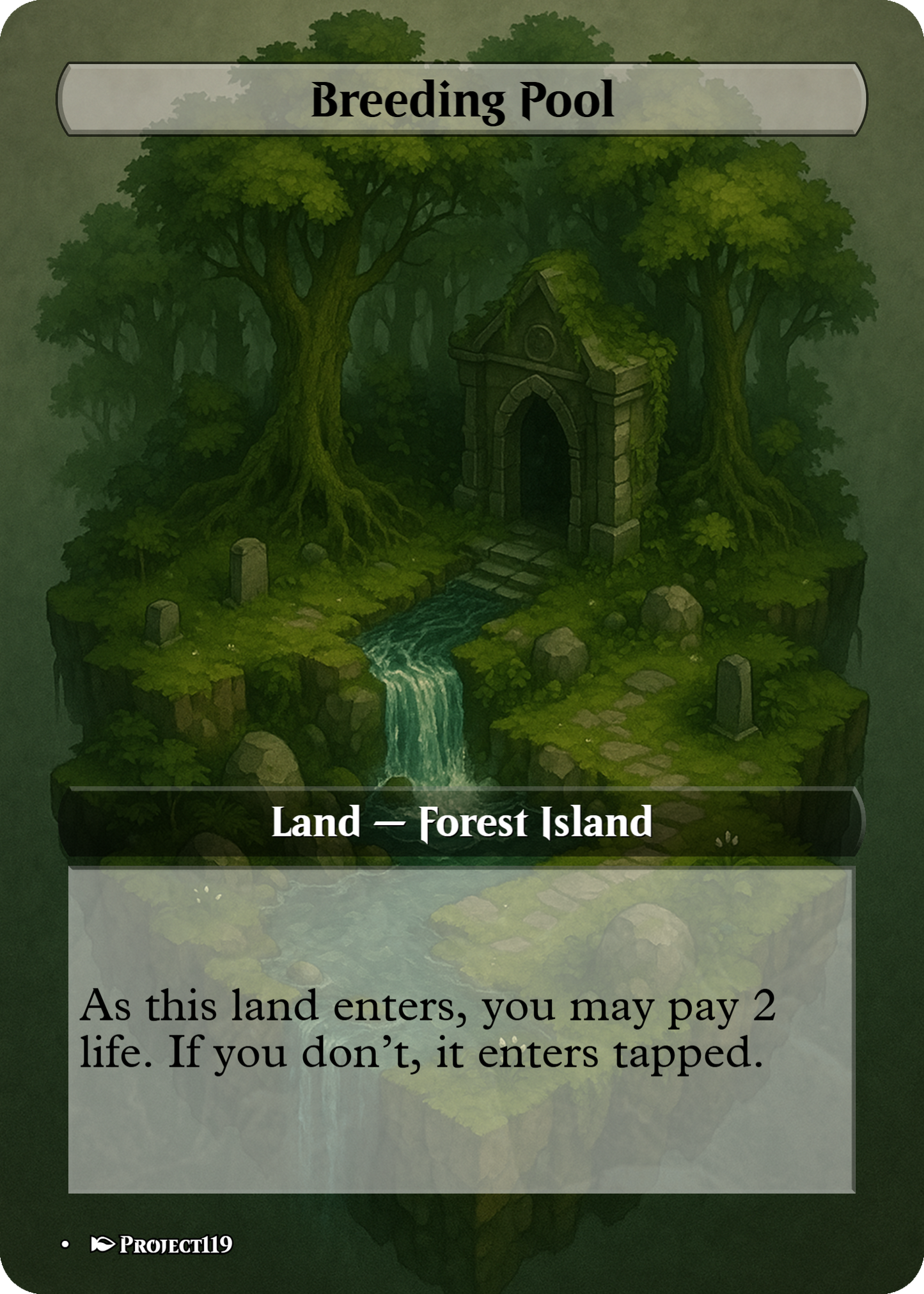 Isometric Art Inspired 18 Land Temur Commander Starter Bundle - Magic the Gathering Proxy Cards