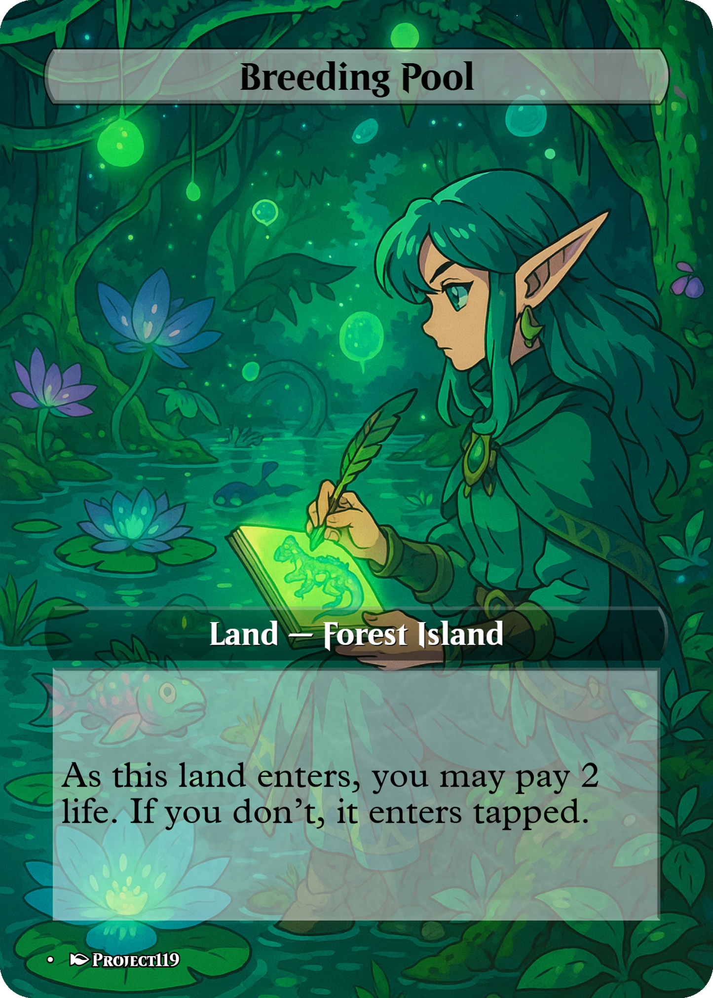 1990’s Anime Inspired 18 Land Bant Commander Starter Bundle - Magic the Gathering Proxy Cards