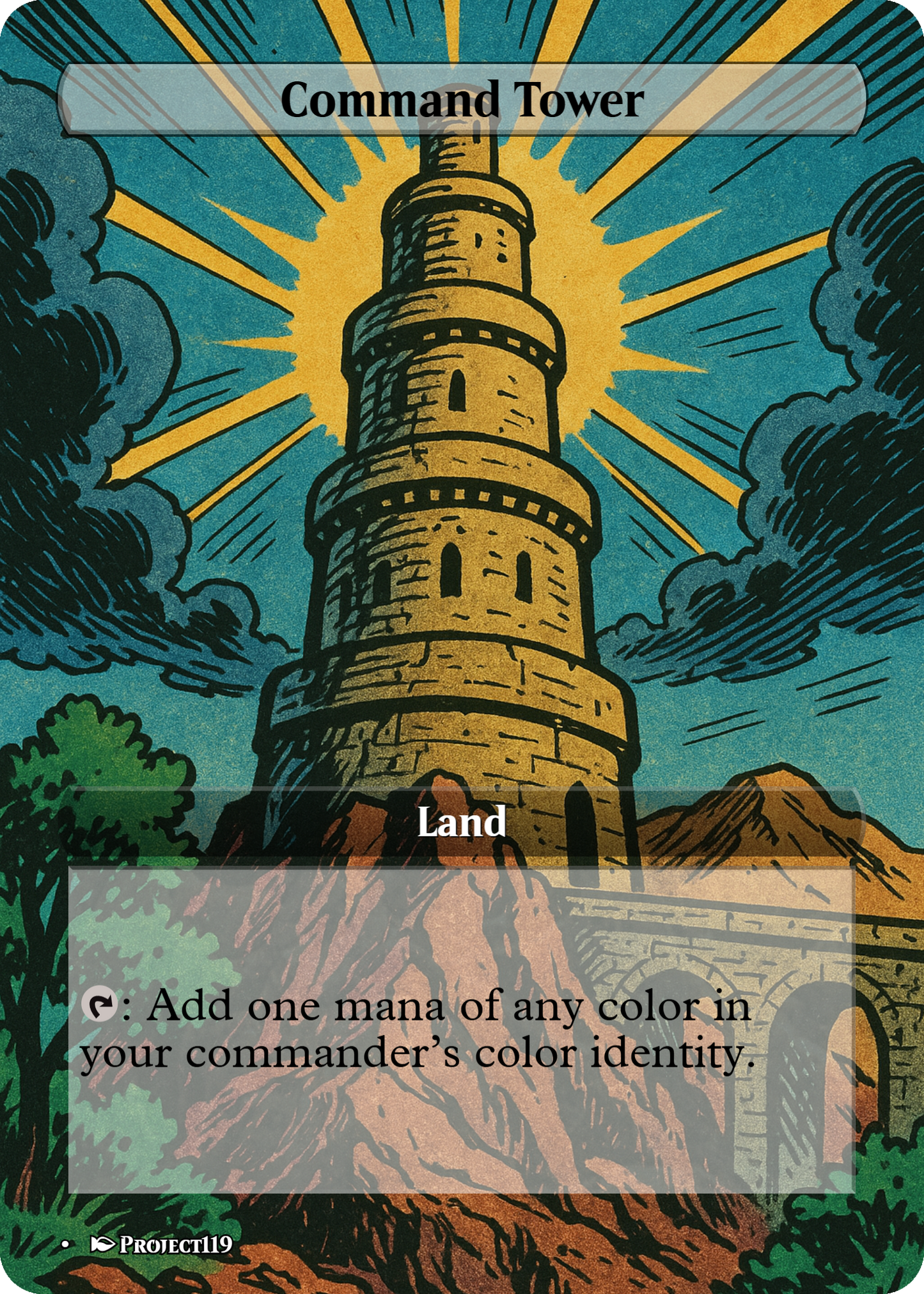 1980s Comic Art Inspired 18 Land Mardu Commander Starter Bundle - Magic the Gathering Proxy Cards