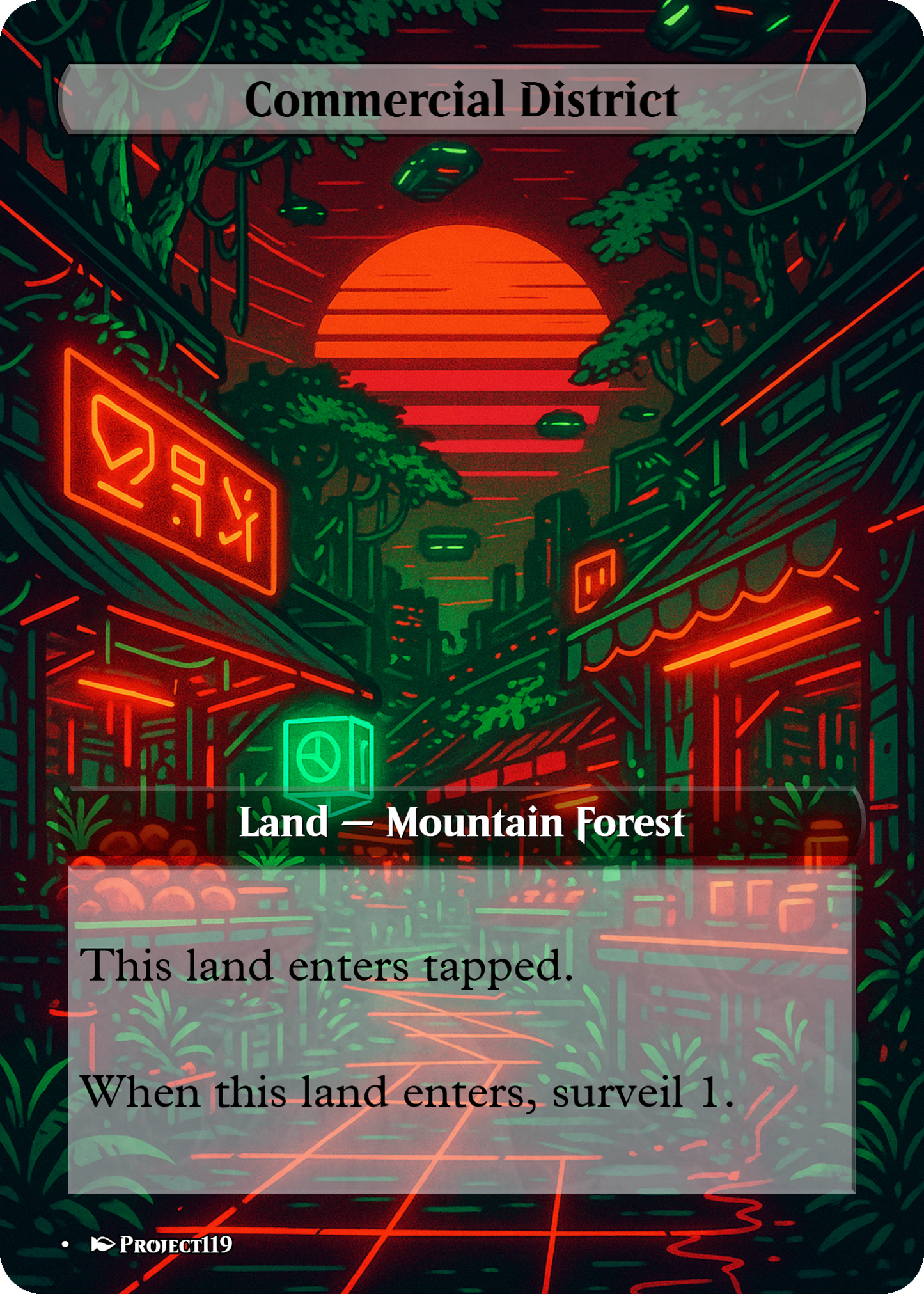 Synthwave Inspired 18 Land Naya Commander Starter Bundle - Magic the Gathering Proxy Cards