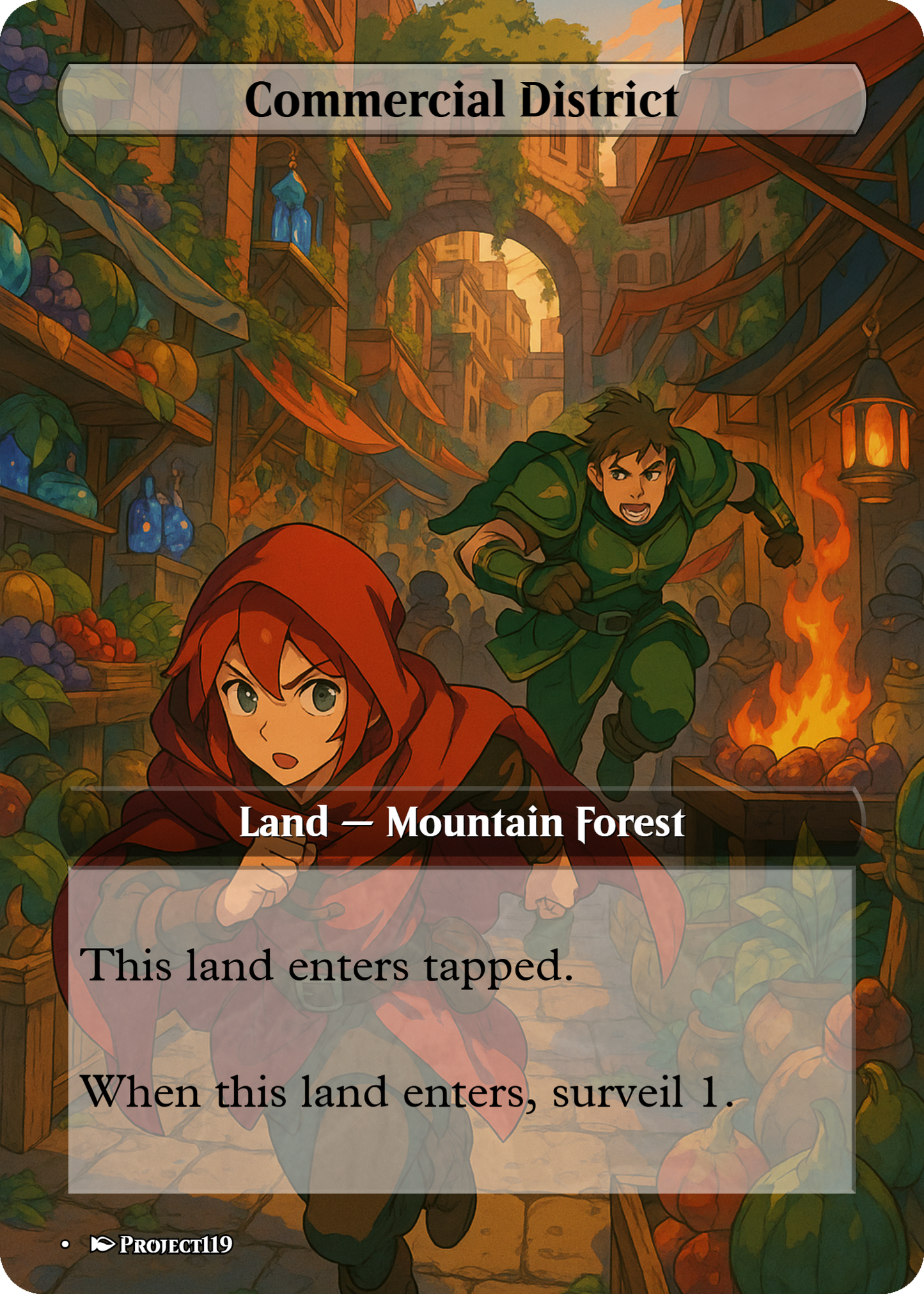 1990’s Anime Inspired 18 Land Temur Commander Starter Bundle - Magic the Gathering Proxy Cards