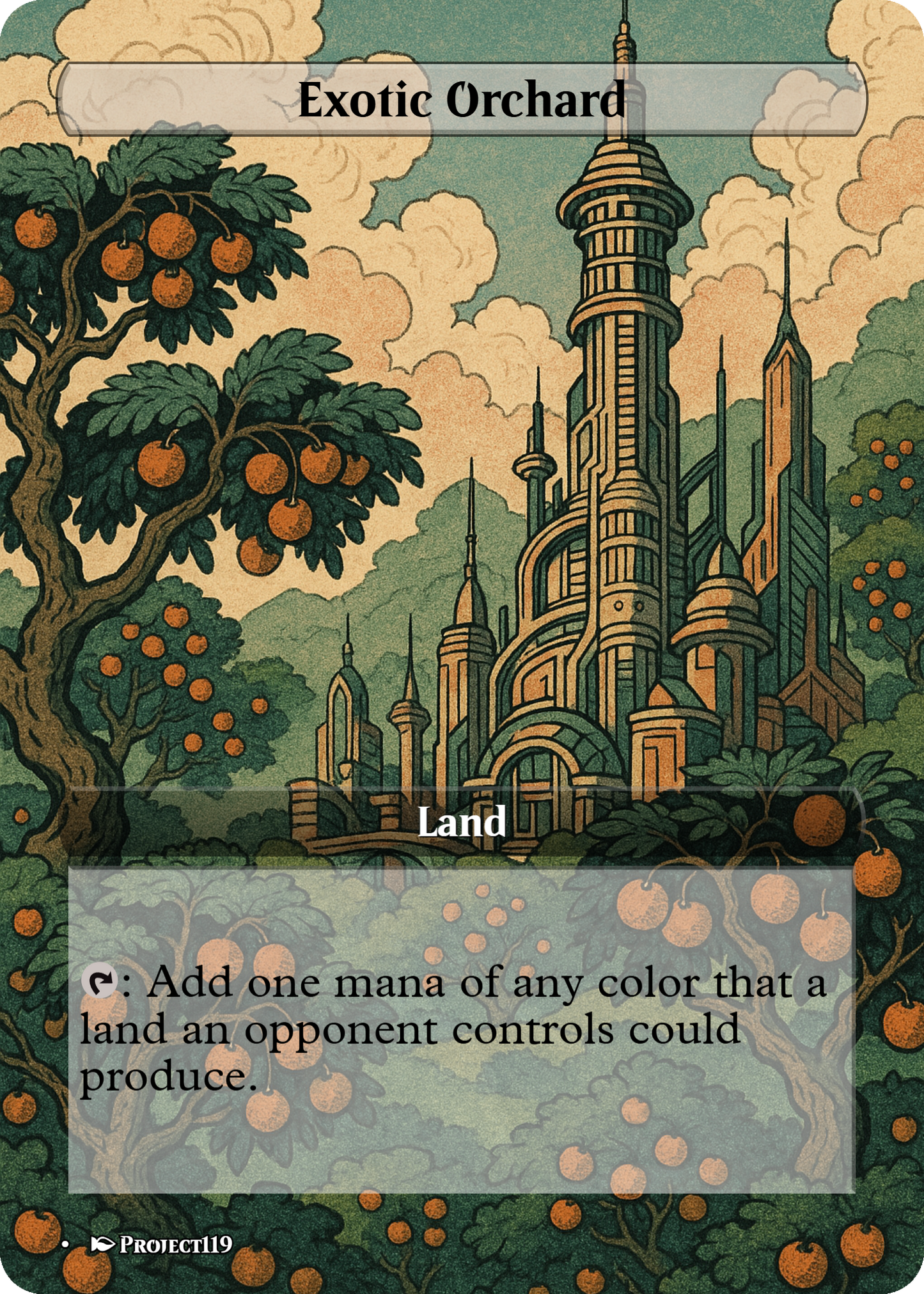 Sci Fi Japanese Wood Block Inspired 62 Card Mega Land Bundle - Magic the Gathering Proxy Cards