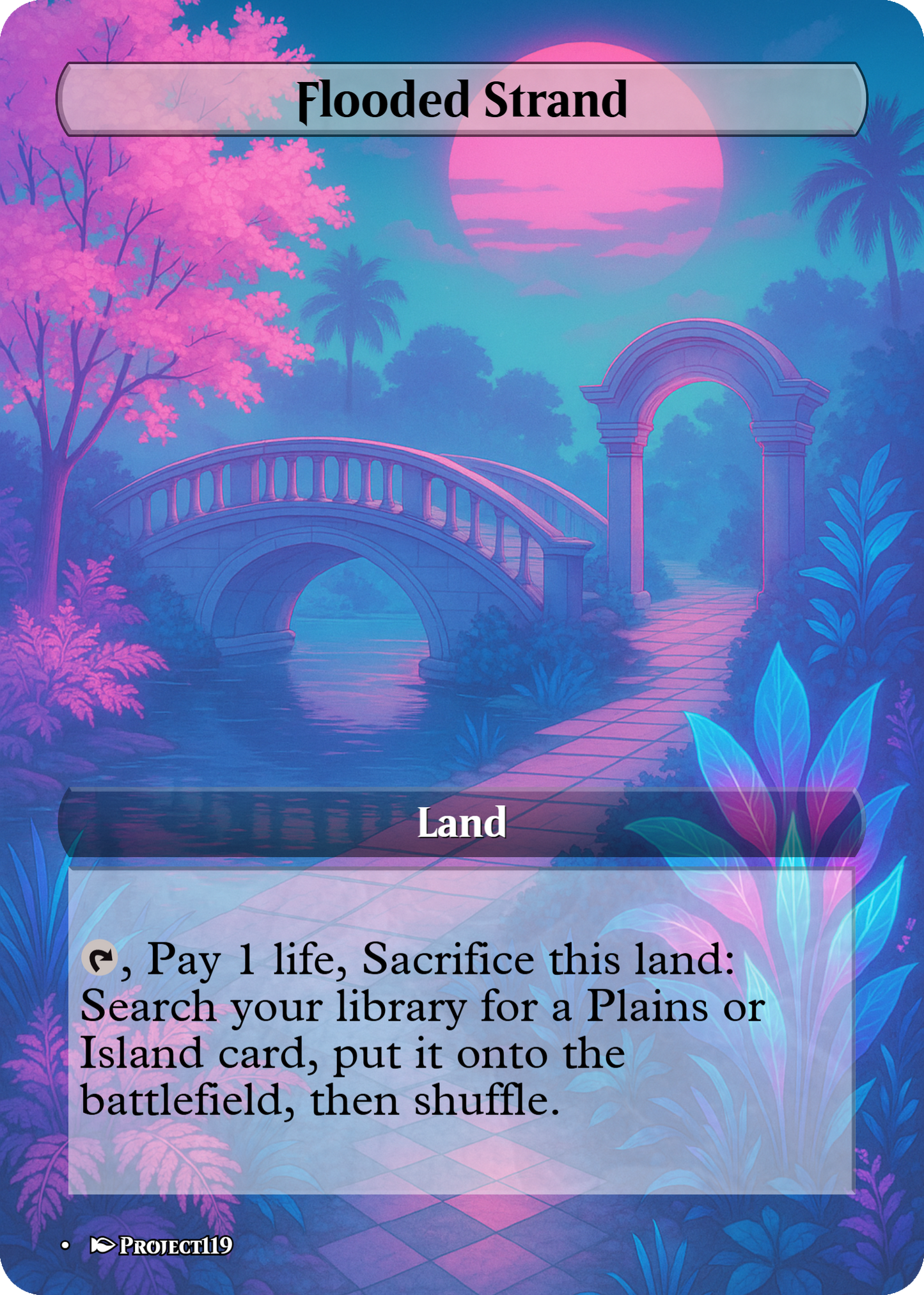 Vaporwave Inspired 10 Fetch Land Bundle - Magic the Gathering Proxy Cards