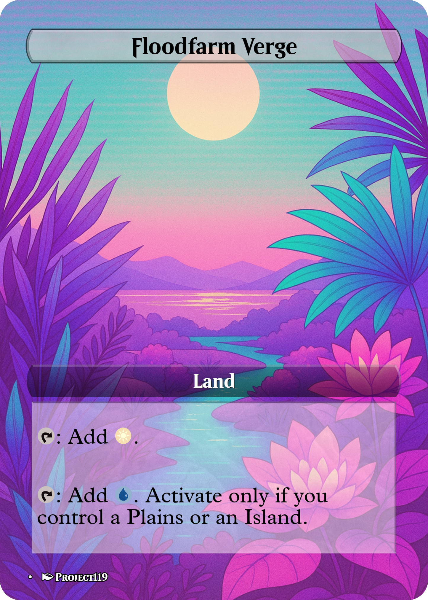 Vaporwave Inspired 18 Land Bant Commander Starter Bundle - Magic the Gathering Proxy Cards