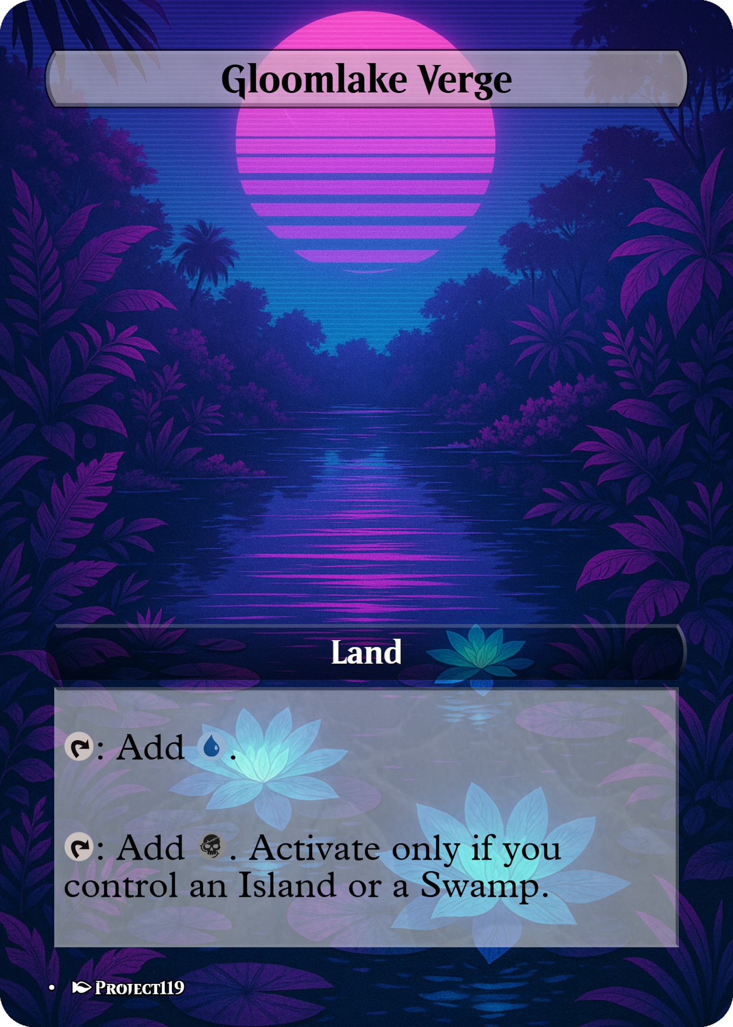 Vaporwave Inspired 18 Land Grixis Commander Starter Bundle - Magic the Gathering Proxy Cards
