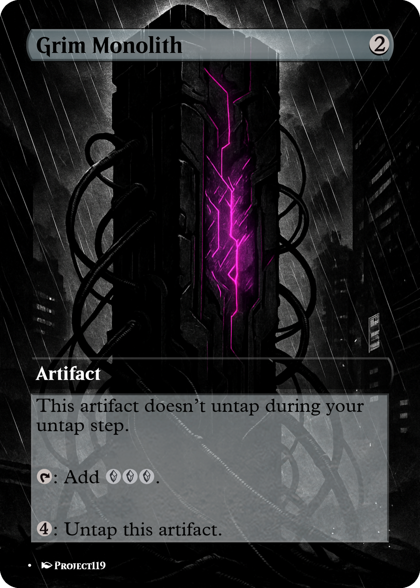 Noir Art Inspired Artifact Bundle - Magic the Gathering Proxy Cards