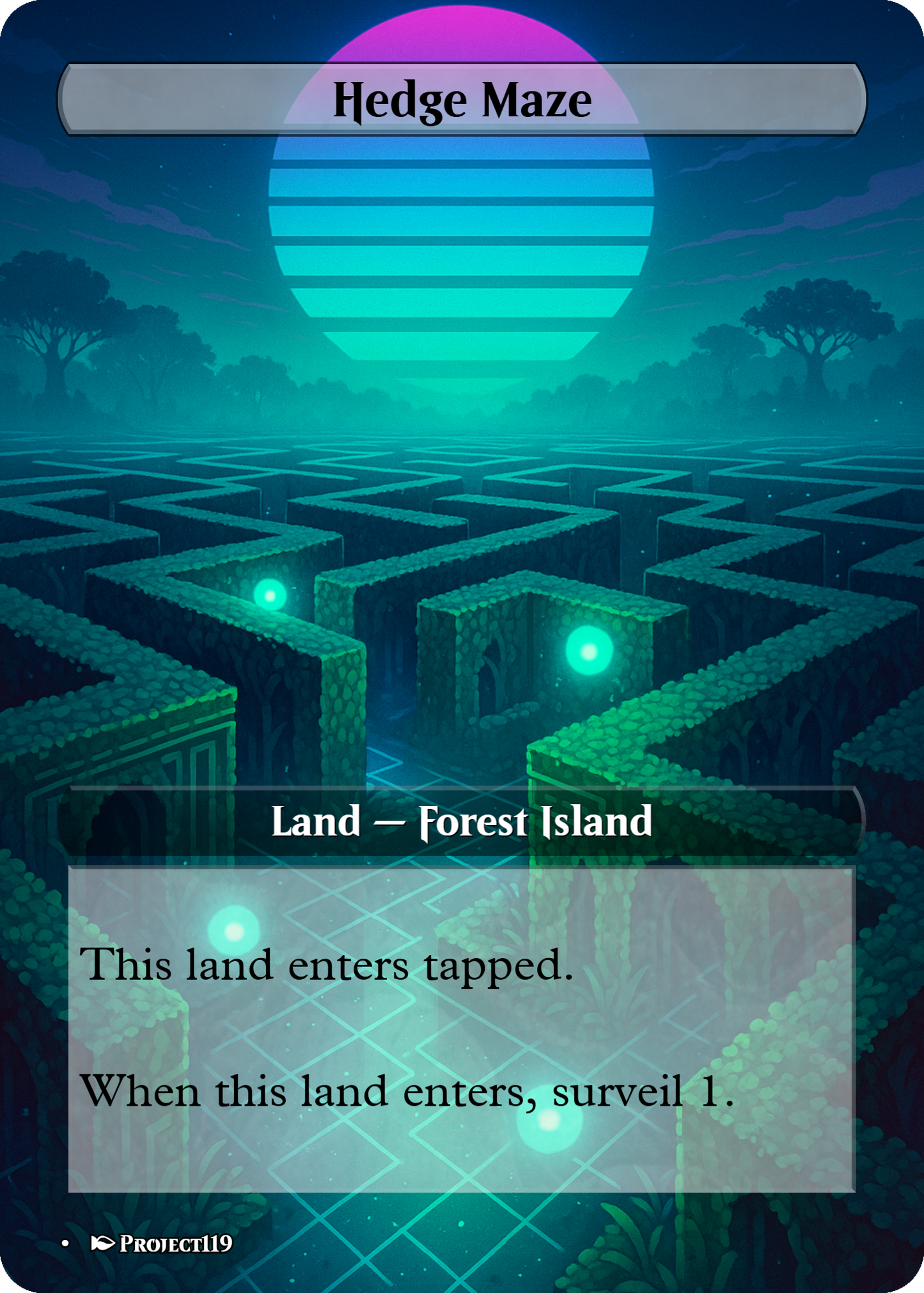 Synthwave Inspired 18 Land Temur Commander Starter Bundle - Magic the Gathering Proxy Cards