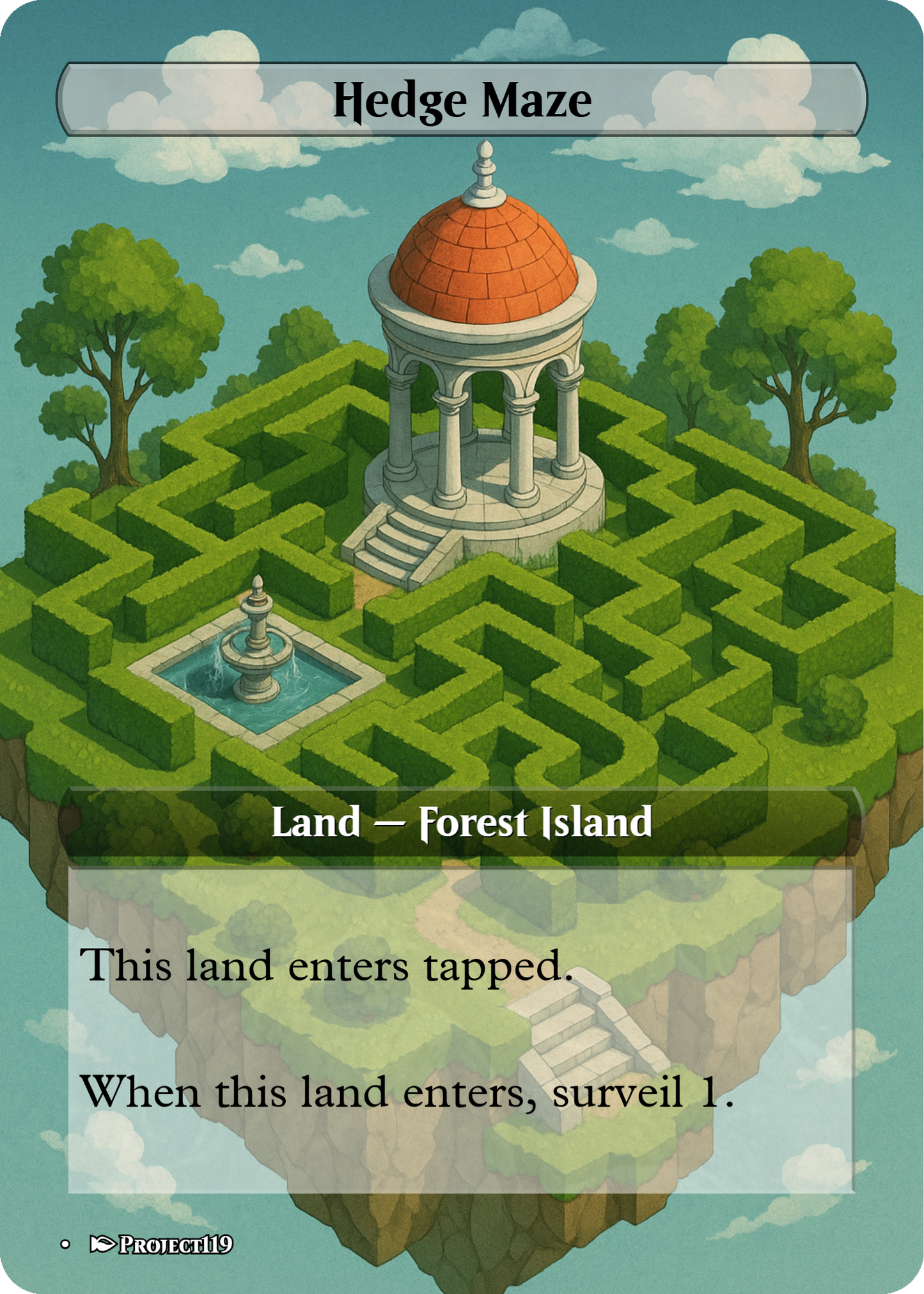 Isometric Art Inspired 18 Land Temur Commander Starter Bundle - Magic the Gathering Proxy Cards
