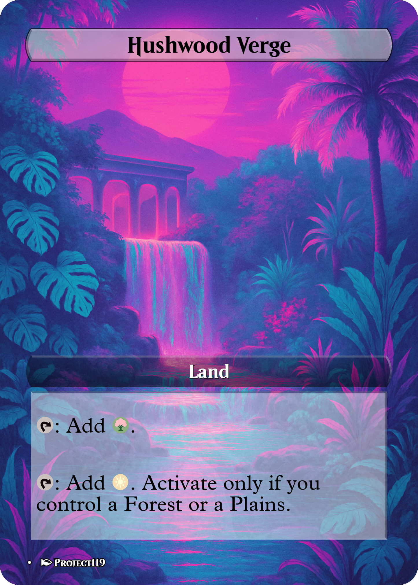 Vaporwave Inspired 18 Land Bant Commander Starter Bundle - Magic the Gathering Proxy Cards