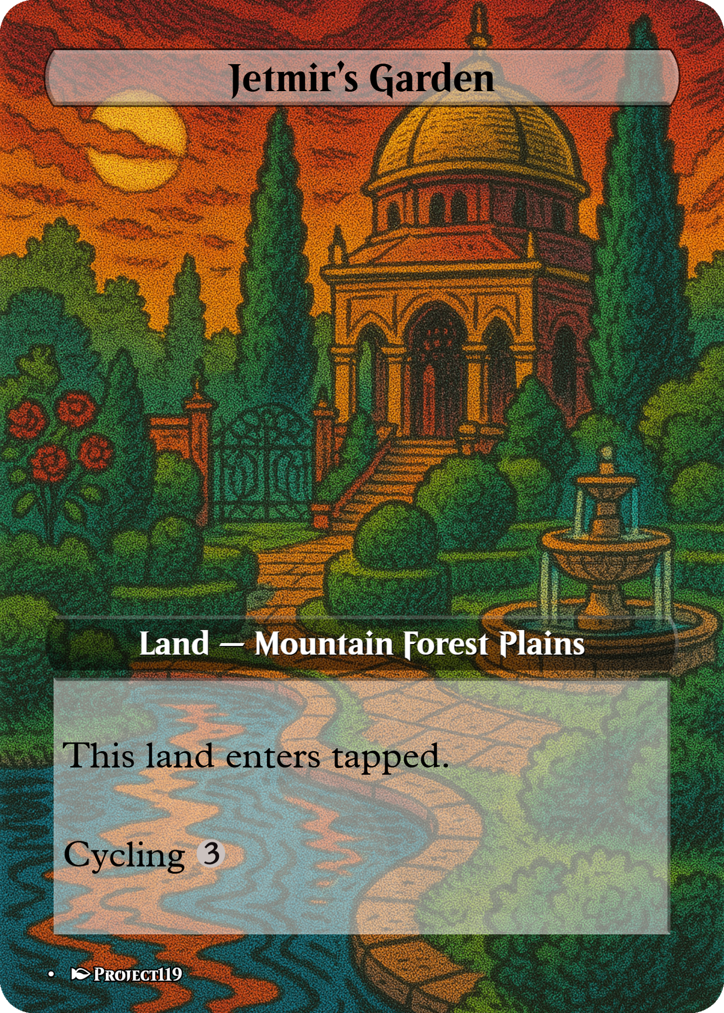 1980s Comic Art Inspired 62 Mega Land Bundle - Magic the Gathering Proxy