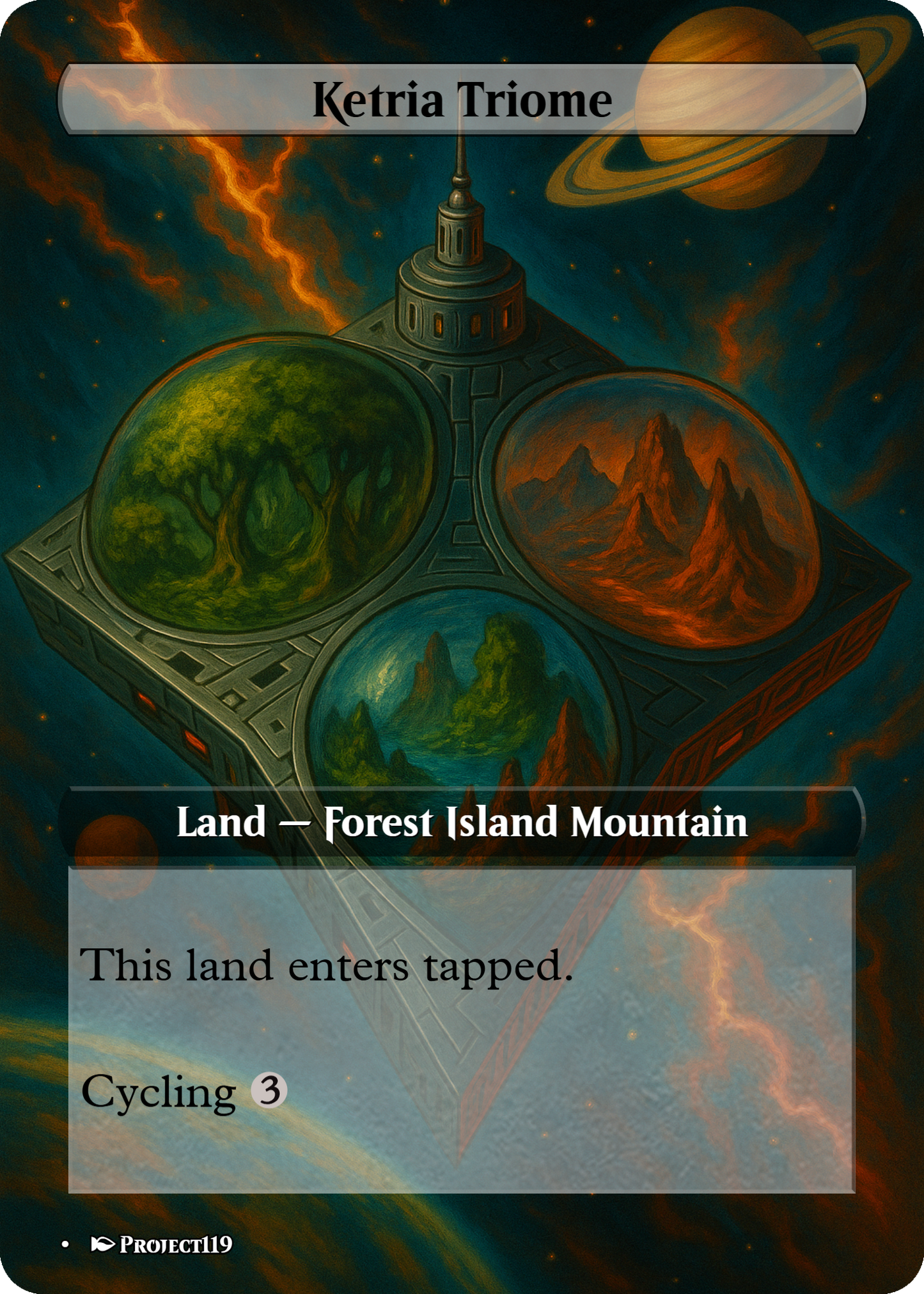 1930's Pulp Magazine Cover Inspired 10 Triome Land Bundle - Magic the Gathering Proxy Cards