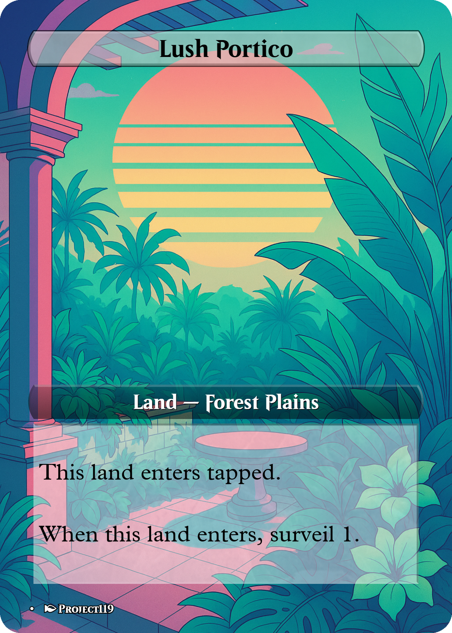 Vaporwave Inspired 18 Land Bant Commander Starter Bundle - Magic the Gathering Proxy Cards