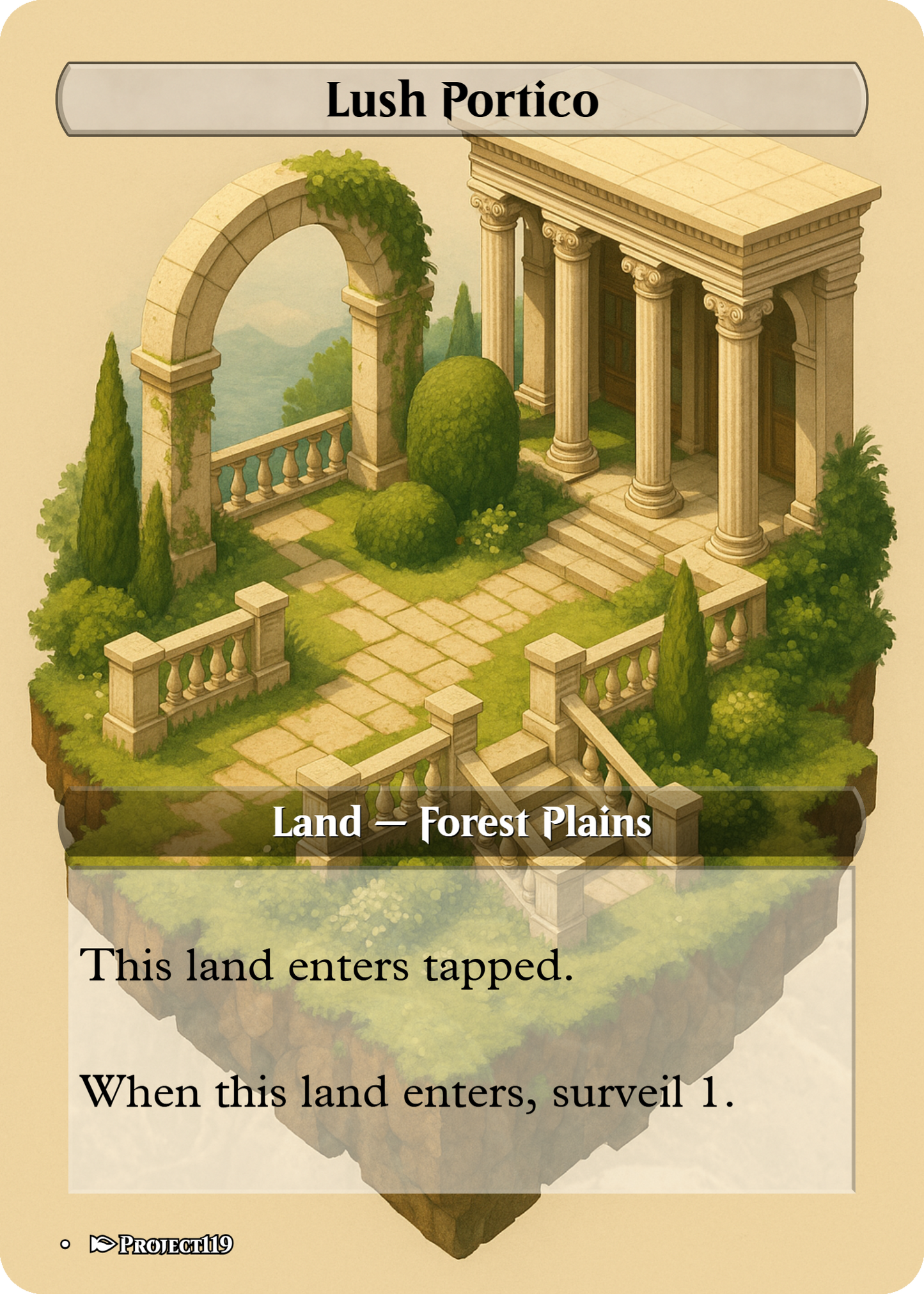 Isometric Art Inspired 18 Land Bant Commander Starter Bundle - Magic the Gathering Proxy Cards