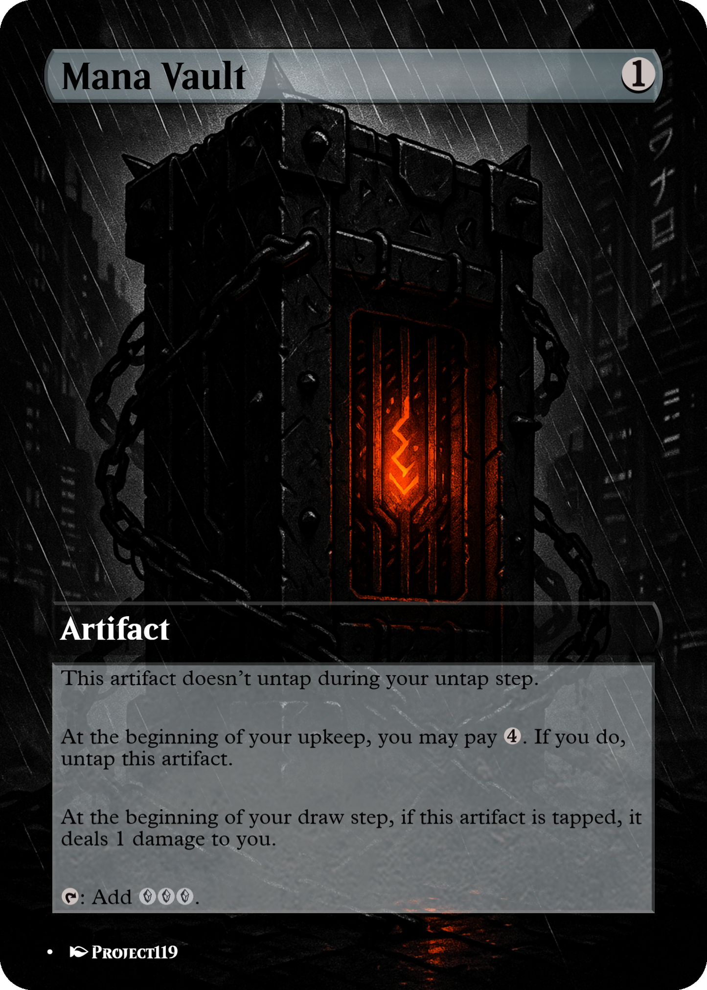 Mana Vault - Magic the Gathering Proxy Card