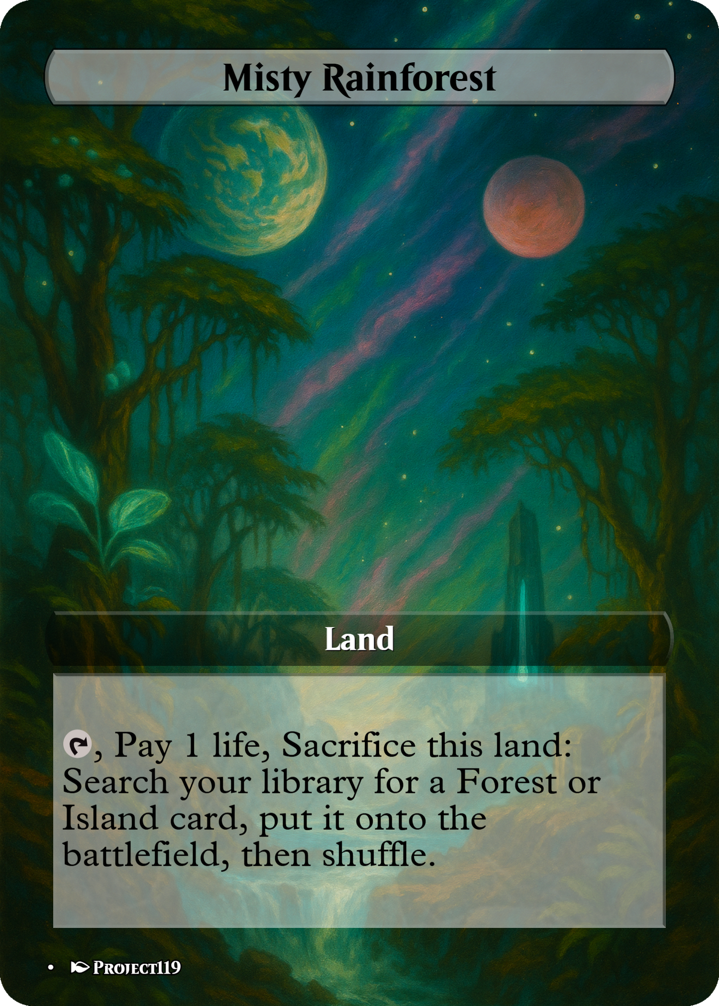1930's Pulp Magazine Cover Inspired 18 Land Temur Commander Starter Bundle - Magic the Gathering Proxy Cards