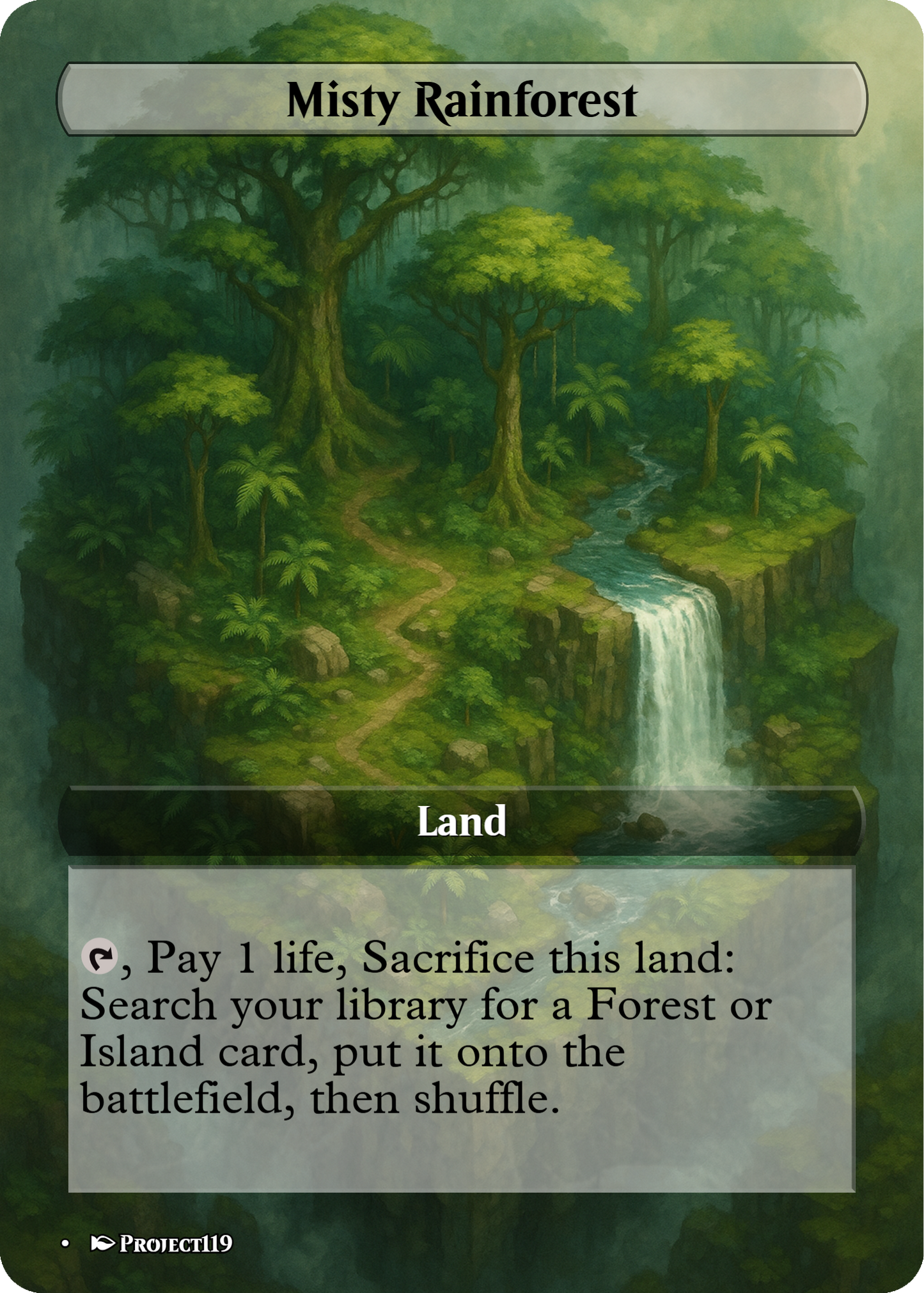 Isometric Art Inspired 18 Land Temur Commander Starter Bundle - Magic the Gathering Proxy Cards