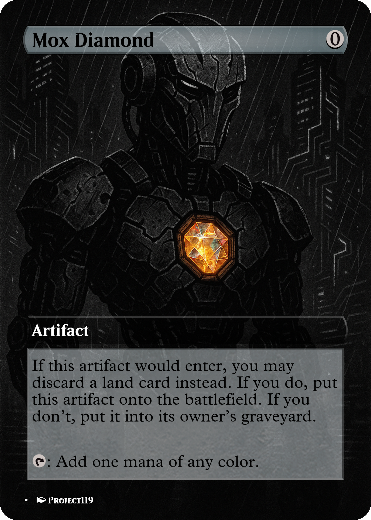 Noir Art Inspired Artifact Bundle - Magic the Gathering Proxy Cards