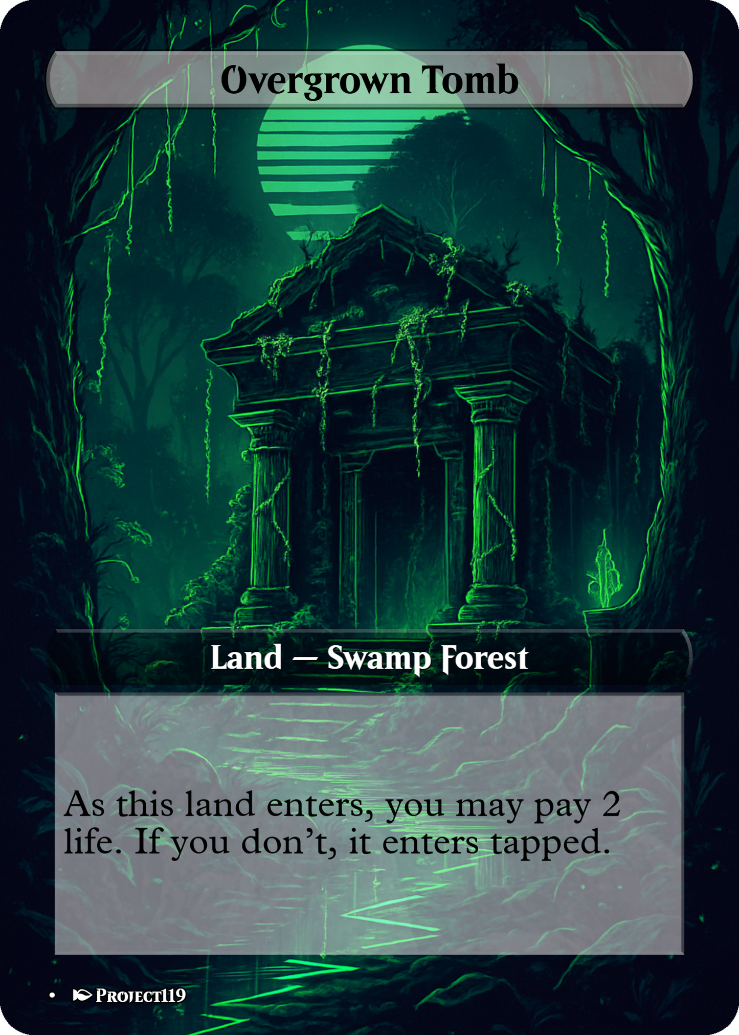 Synthwave Inspired 18 Land Jund Commander Starter Bundle - Magic the Gathering Proxy Cards