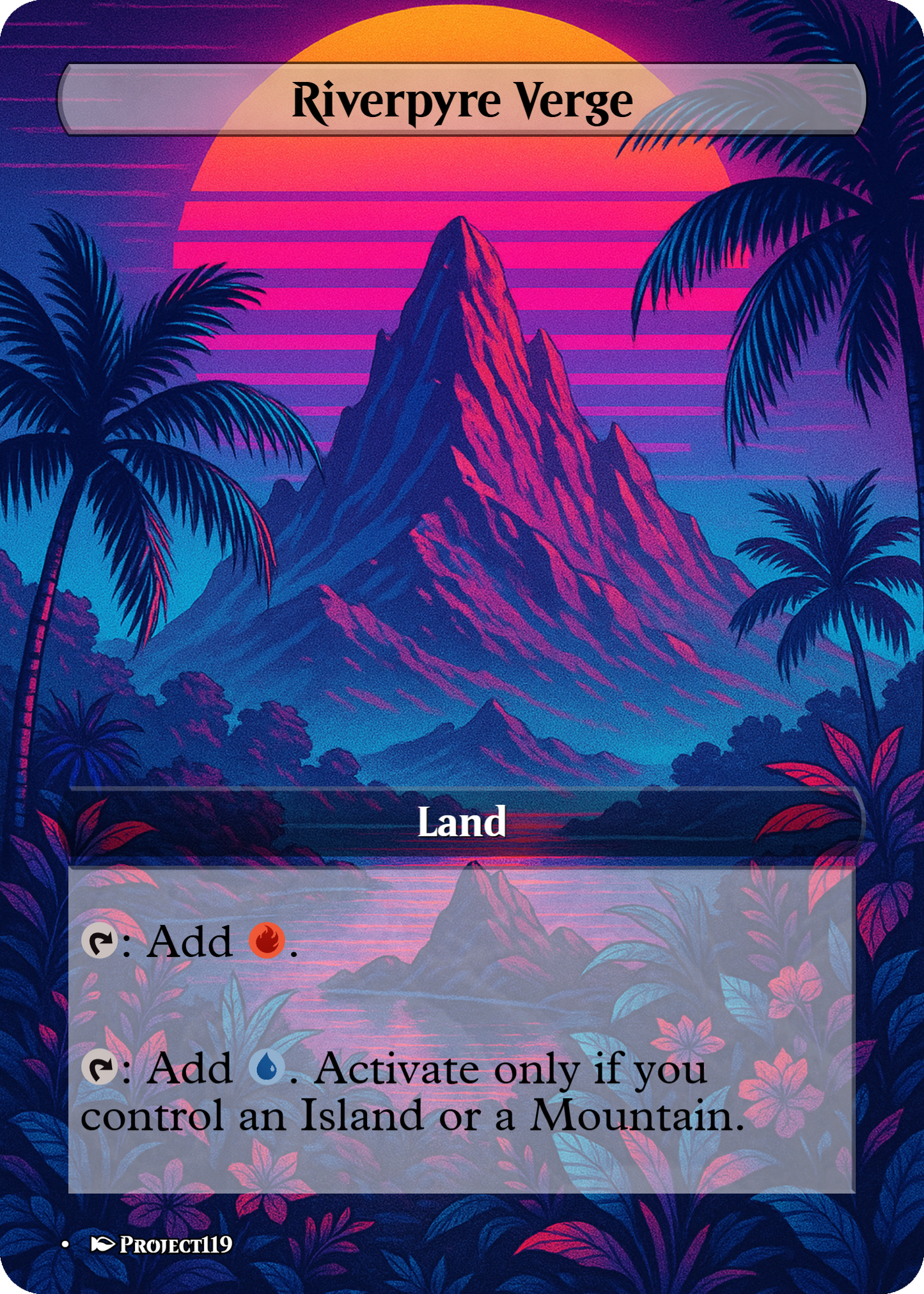 Vaporwave Inspired 18 Land Grixis Commander Starter Bundle - Magic the Gathering Proxy Cards