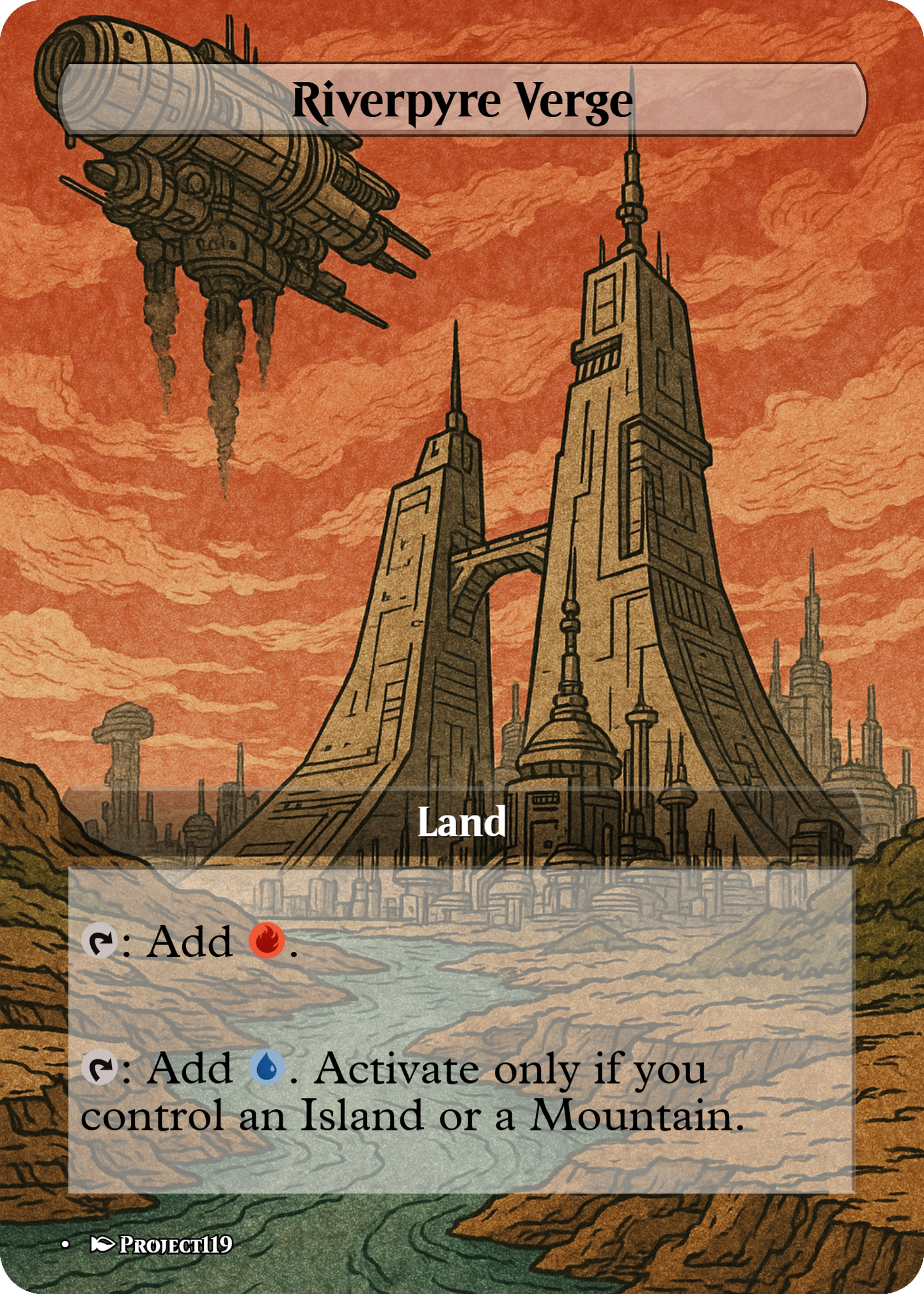 Sci Fi Japanese Wood Block Inspired 62 Card Mega Land Bundle - Magic the Gathering Proxy Cards
