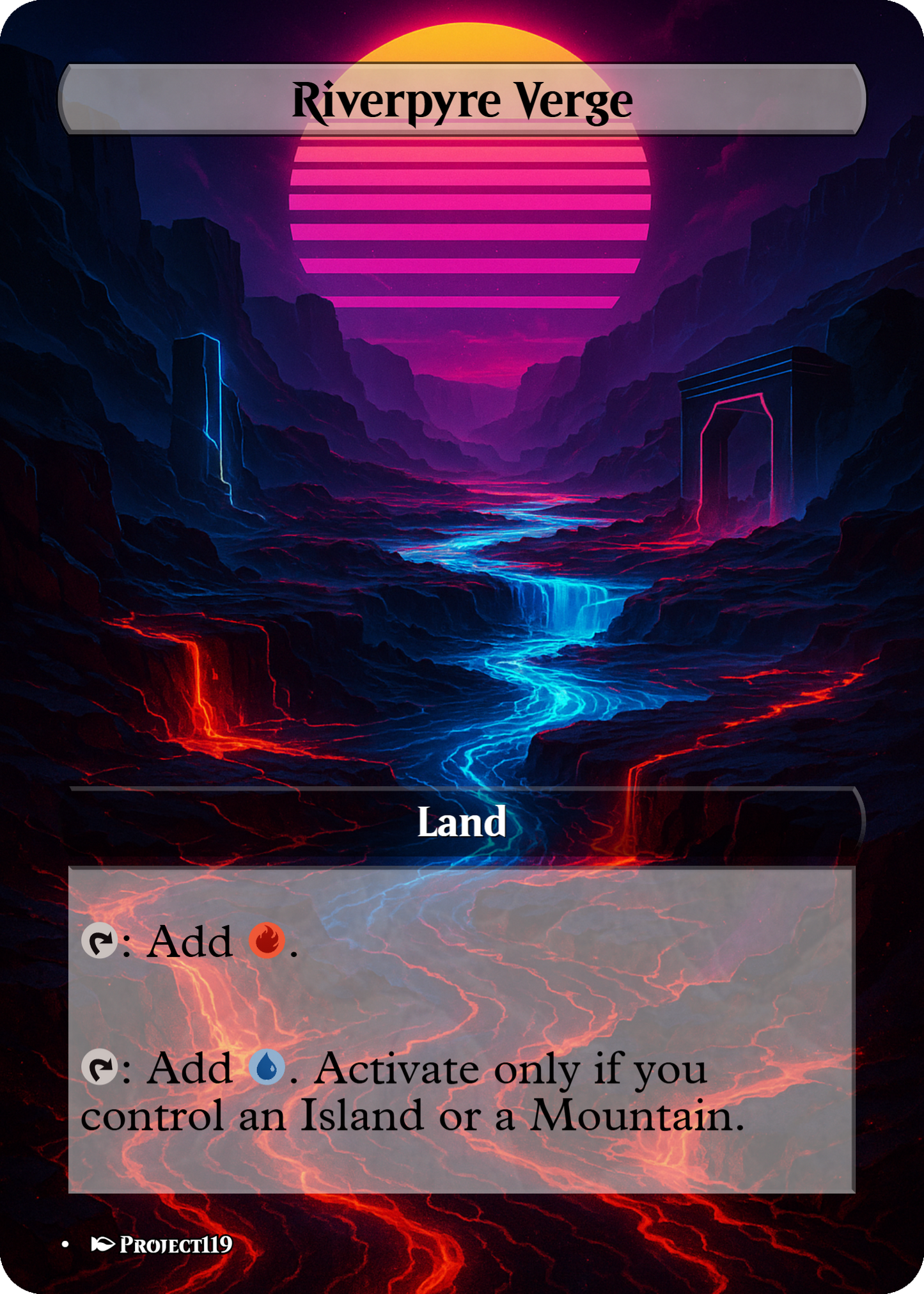 Synthwave Inspired 18 Land Temur Commander Starter Bundle - Magic the Gathering Proxy Cards