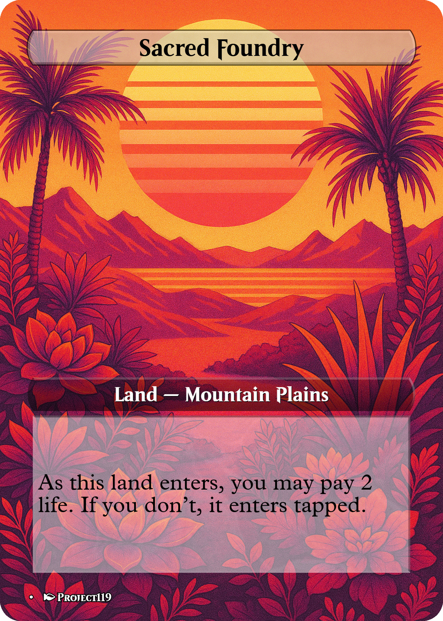 Vaporwave Inspired 10 Shock Land Bundle - Magic the Gathering Proxy Cards