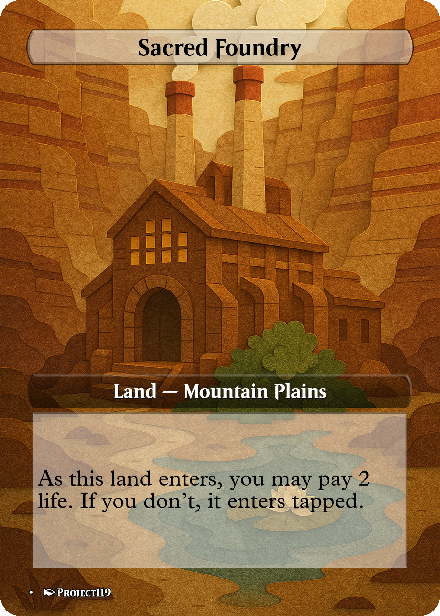 Papercraft Inspired Mega 62 Land Bundle - Magic the Gathering Proxy Cards