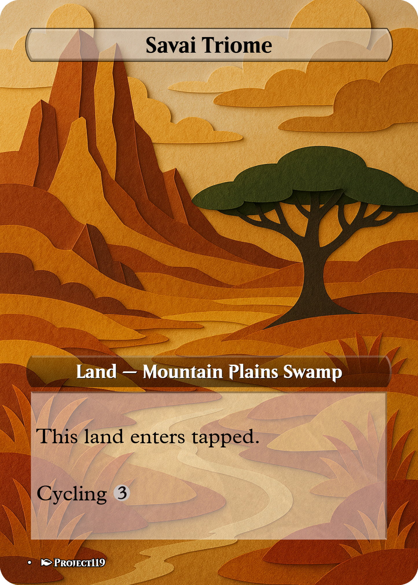Papercraft Inspired Mega 62 Land Bundle - Magic the Gathering Proxy Cards