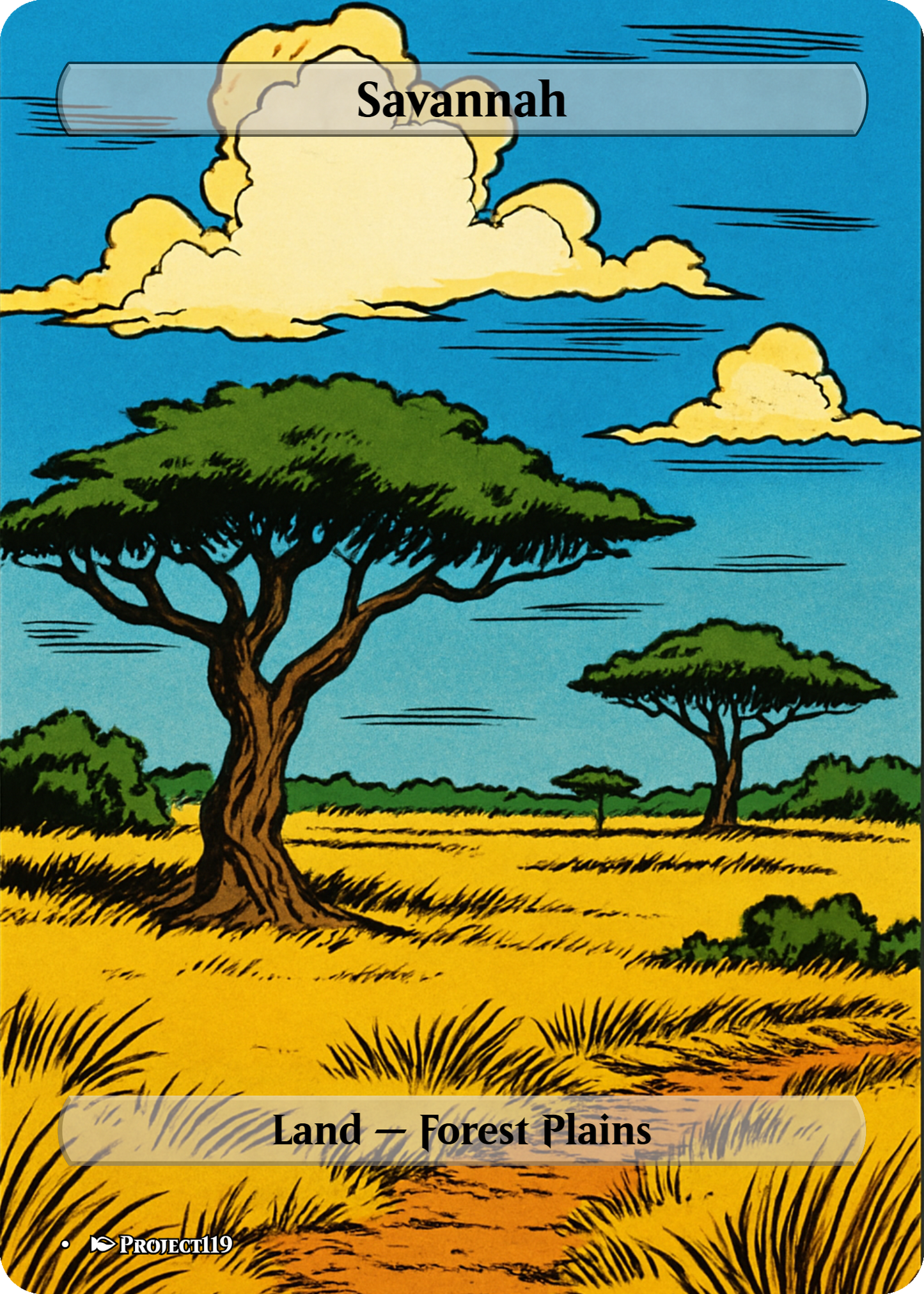 1980s Comic Art Inspired 62 Mega Land Bundle - Magic the Gathering Proxy