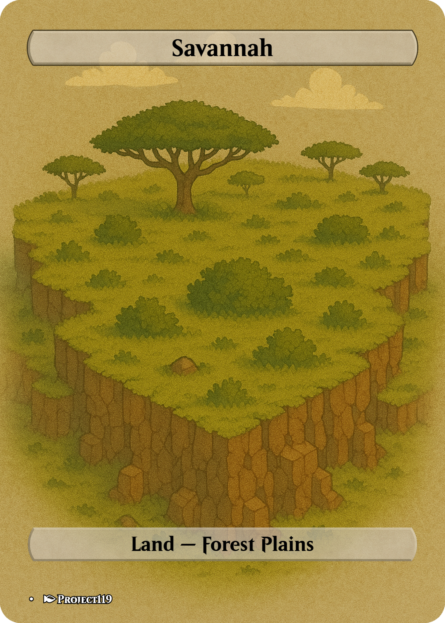 Isometric Art Inspired 18 Land Bant Commander Starter Bundle - Magic the Gathering Proxy Cards