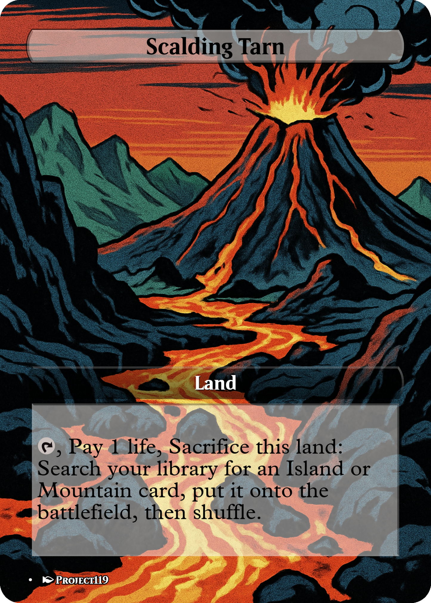 1980s Comic Art Inspired 62 Mega Land Bundle - Magic the Gathering Proxy