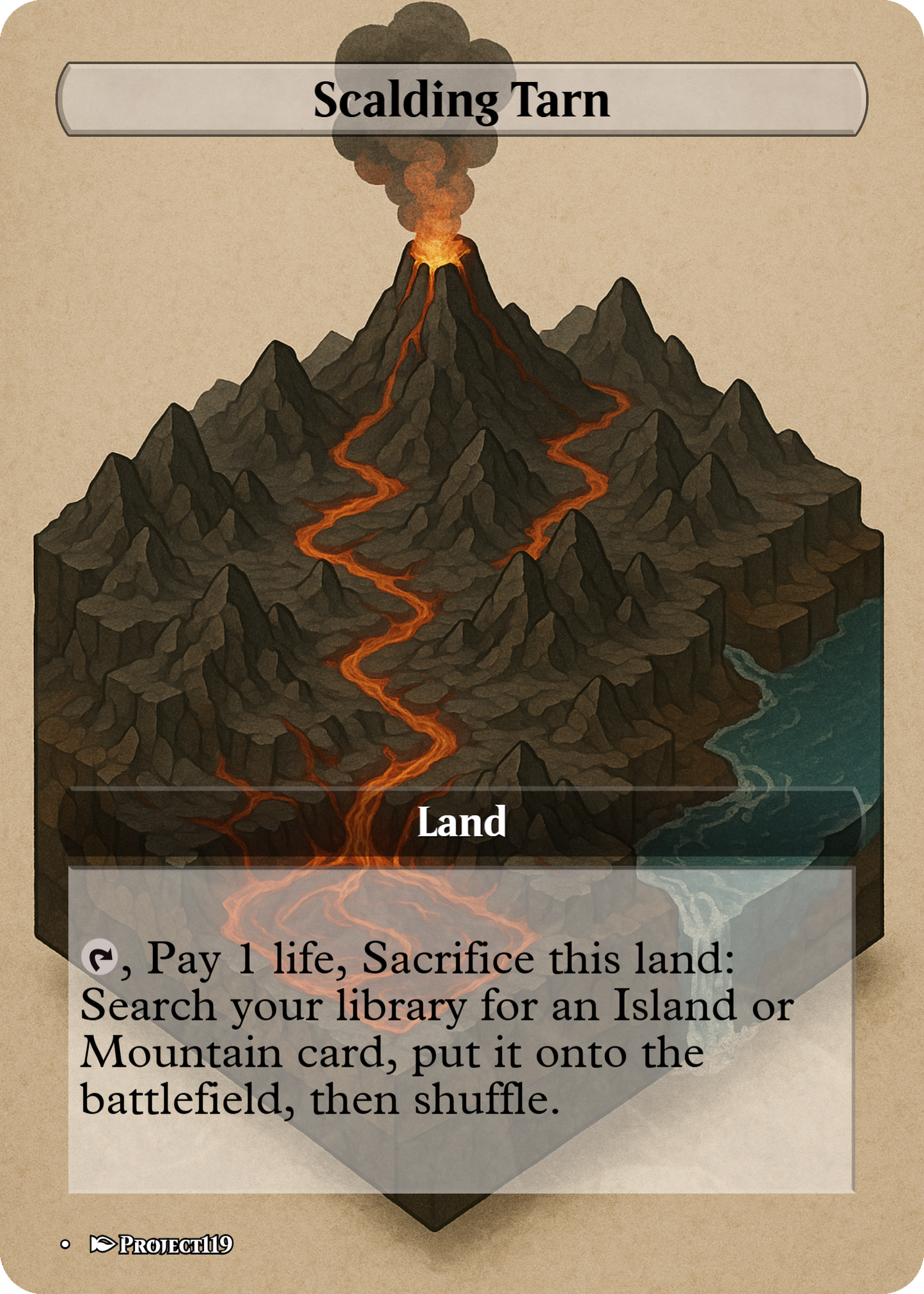 Isometric Art Inspired 18 Land Temur Commander Starter Bundle - Magic the Gathering Proxy Cards