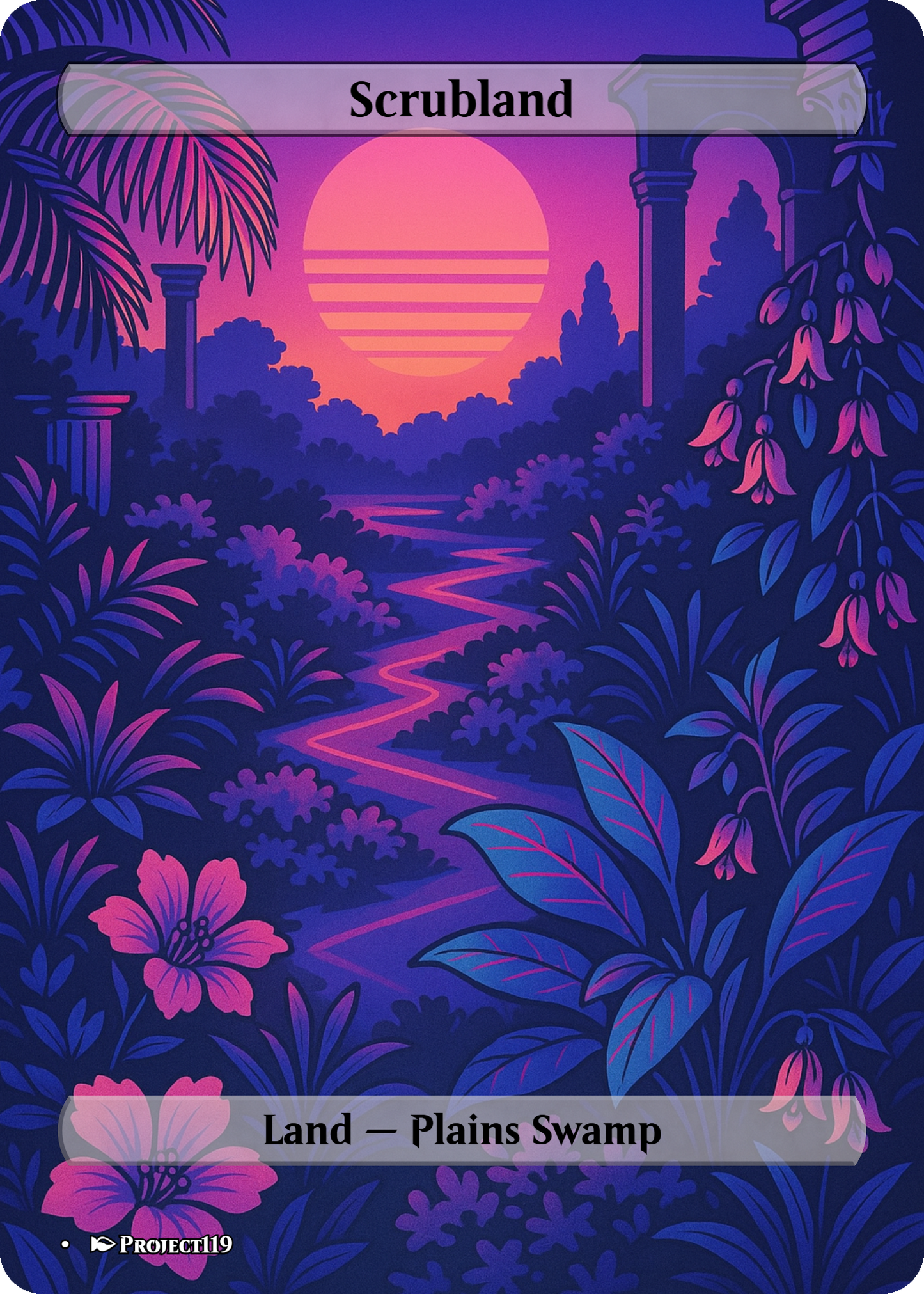 Vaporwave Inspired 10 Dual Lands Bundle - Magic the Gathering Proxy Cards