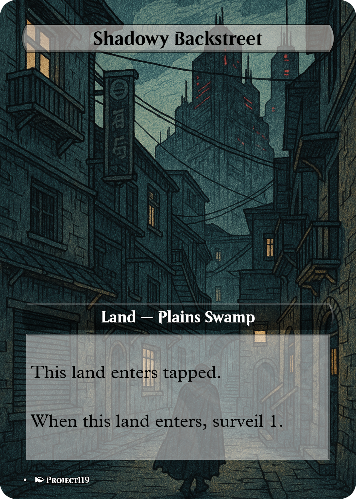 Sci Fi Japanese Wood Block Inspired 62 Card Mega Land Bundle - Magic the Gathering Proxy Cards