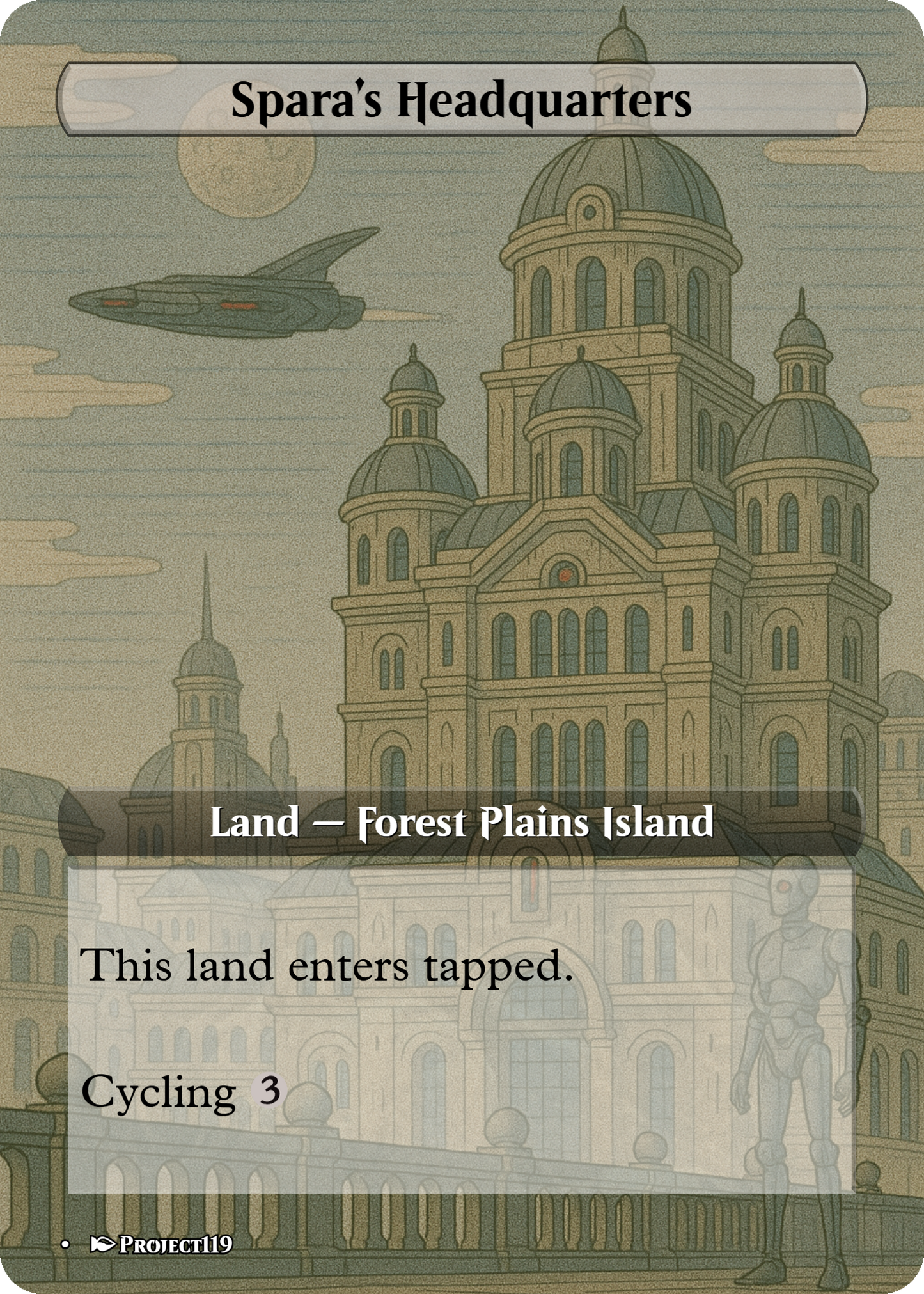 Sci Fi Japanese Wood Block Inspired 62 Card Mega Land Bundle - Magic the Gathering Proxy Cards