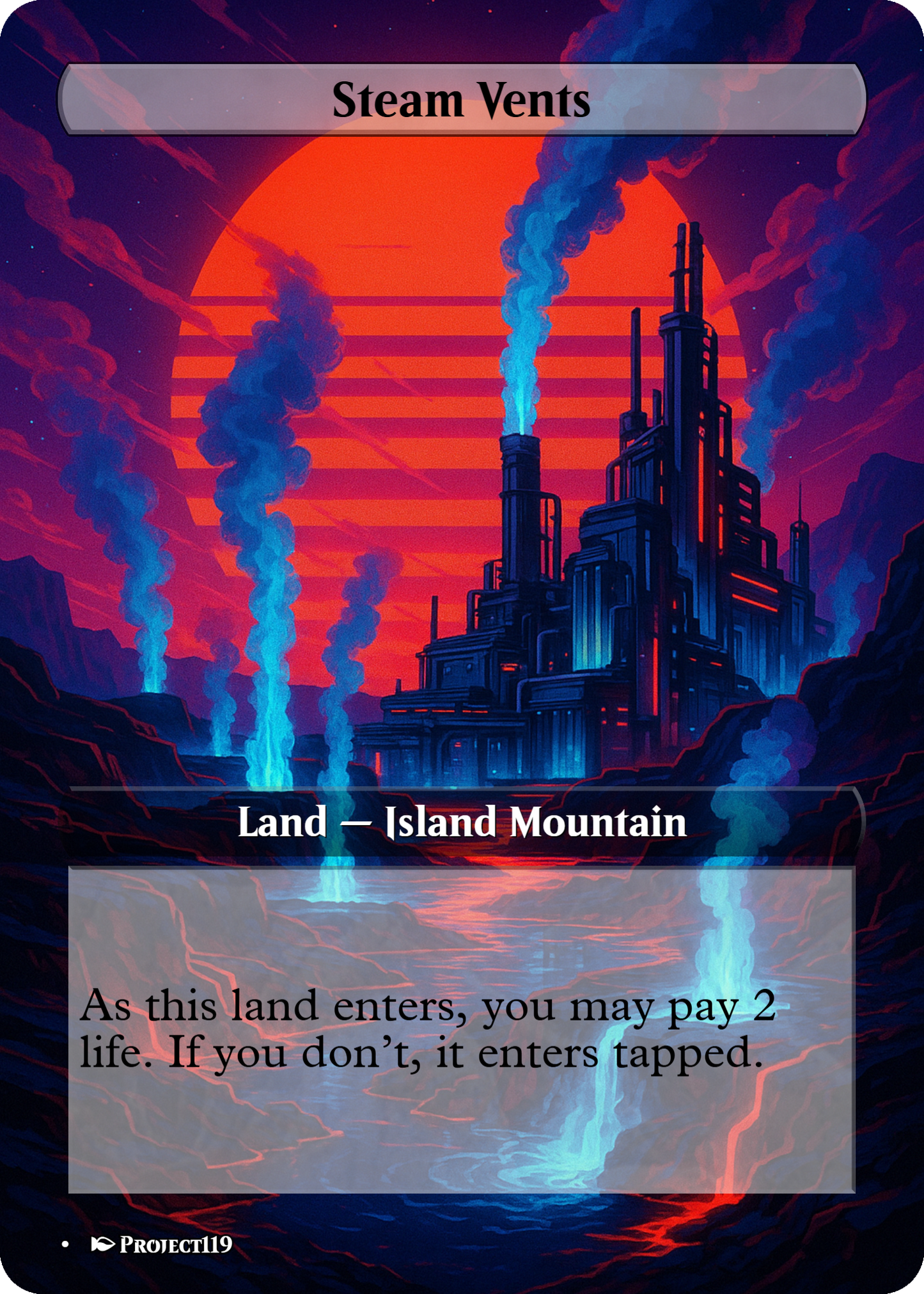 Synthwave Inspired 18 Land Temur Commander Starter Bundle - Magic the Gathering Proxy Cards