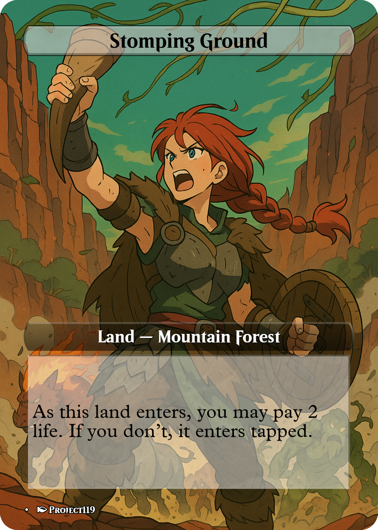 1990’s Anime Inspired 18 Land Temur Commander Starter Bundle - Magic the Gathering Proxy Cards
