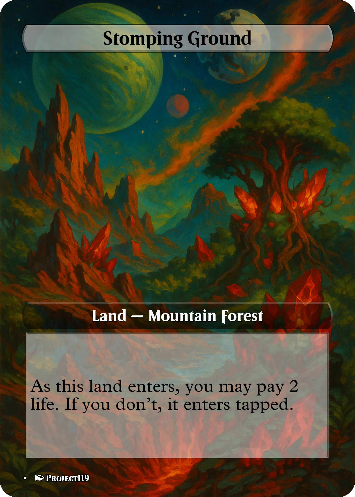 1930's Pulp Magazine Cover Inspired 10 Shock Land Bundle - Magic the Gathering Proxy Cards