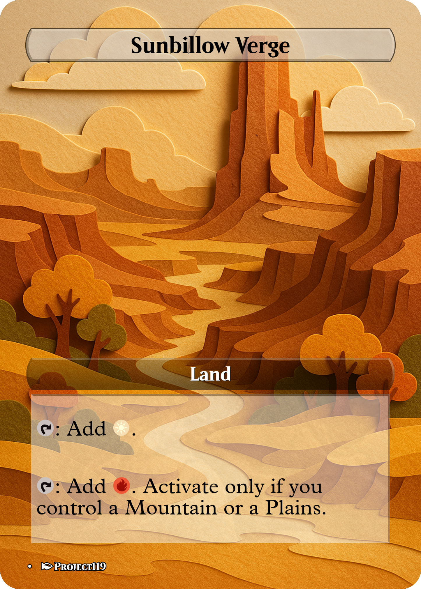 Papercraft Inspired Mega 62 Land Bundle - Magic the Gathering Proxy Cards