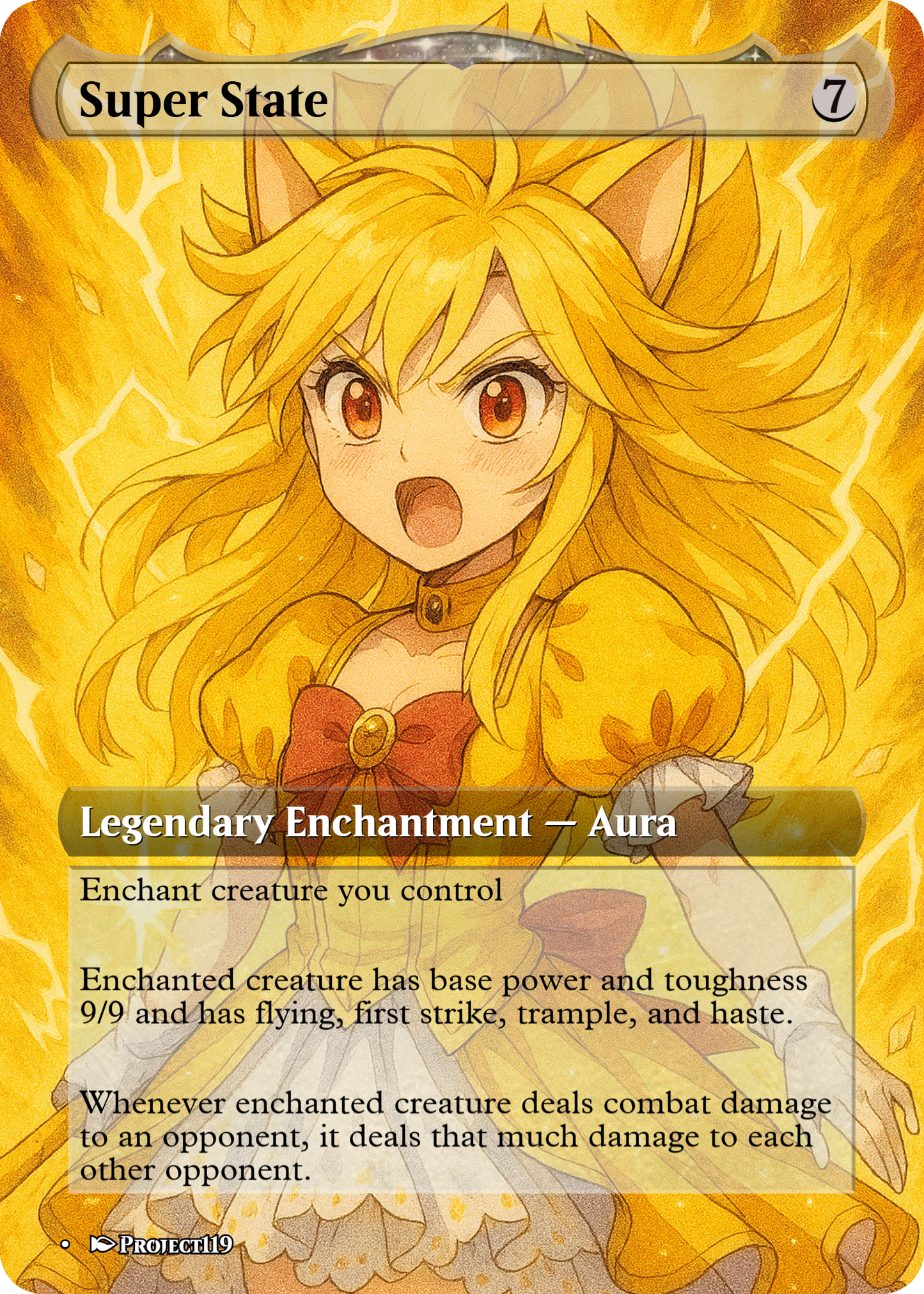 Super State - Shoujo Princess Power Up Magic the Gathering Proxy Card