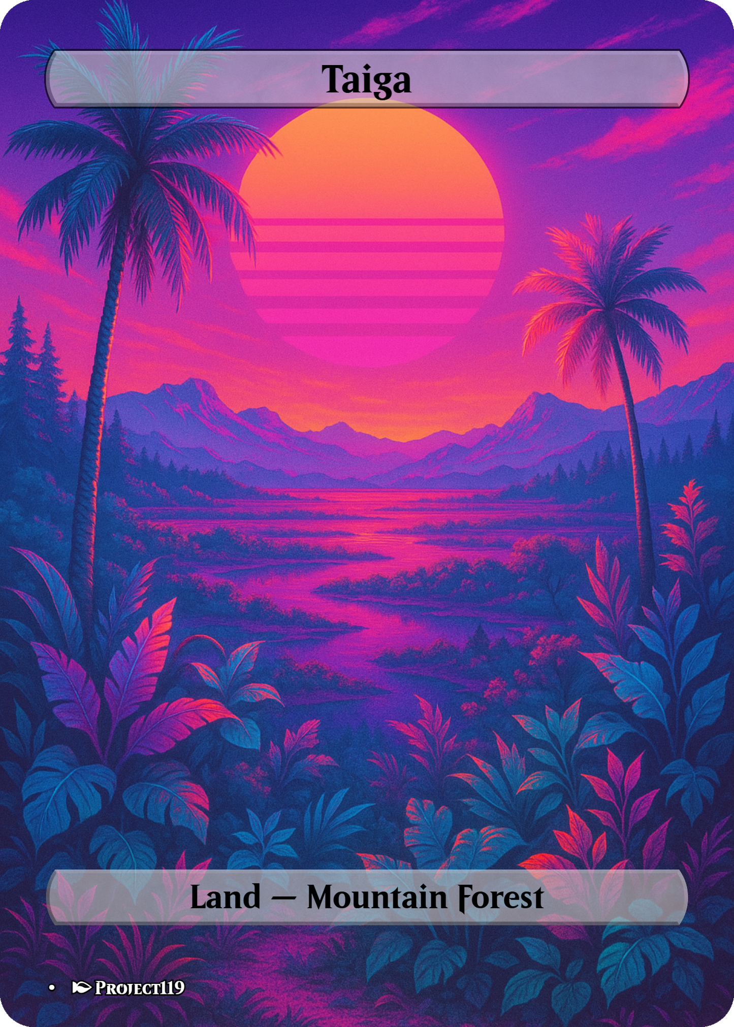Vaporwave Inspired 10 Dual Lands Bundle - Magic the Gathering Proxy Cards